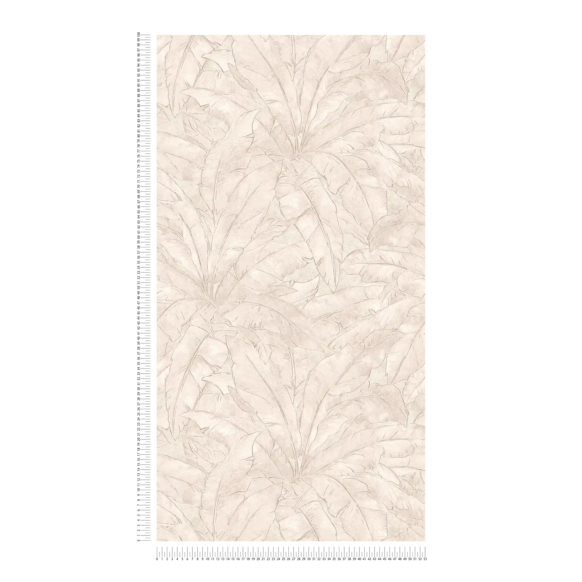             Jungle wallpaper with glossy effect - beige, cream
        