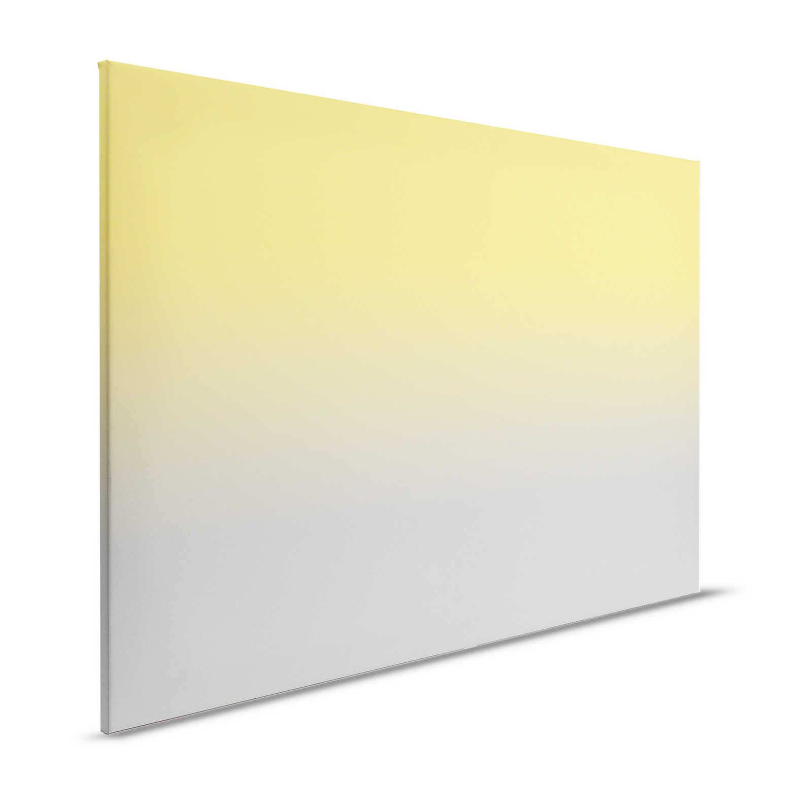 Colour Studio 1 - Pintura en lienzo Colores de moda Amarillo y Gris Efecto Ombre - 1,20 m x 0,80 m
