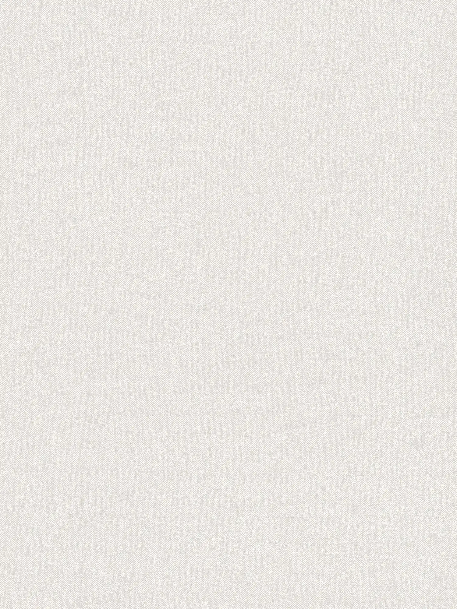 Textured wallpaper plain with linen look - cream, grey, white
