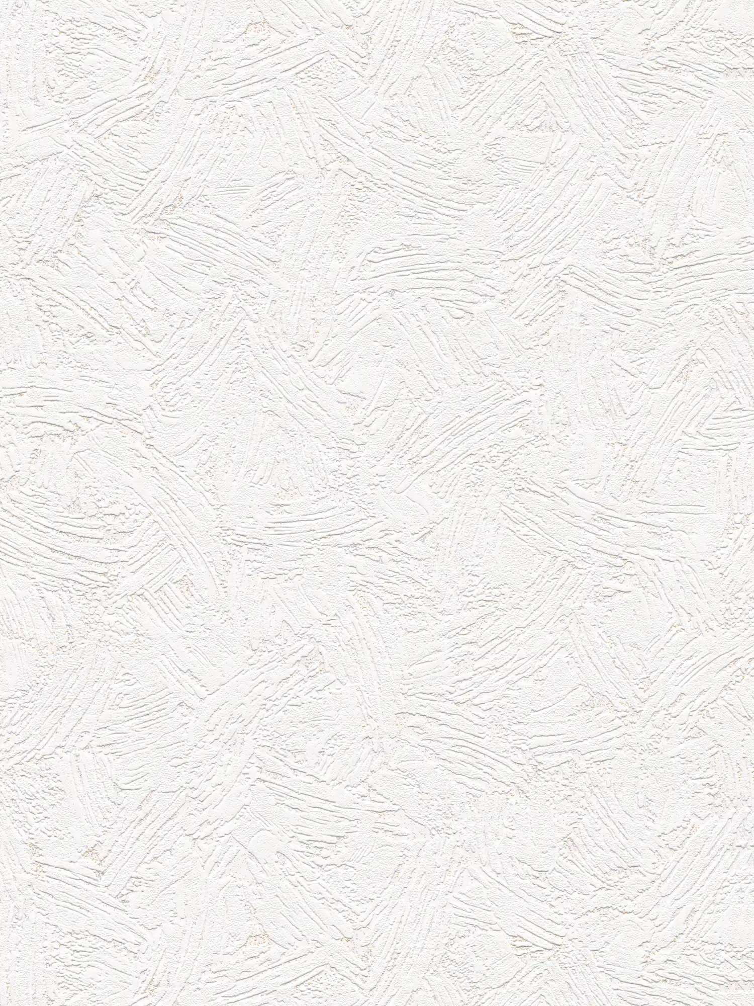 Papier peint imitation plâtre avec structure rétro - blanc
