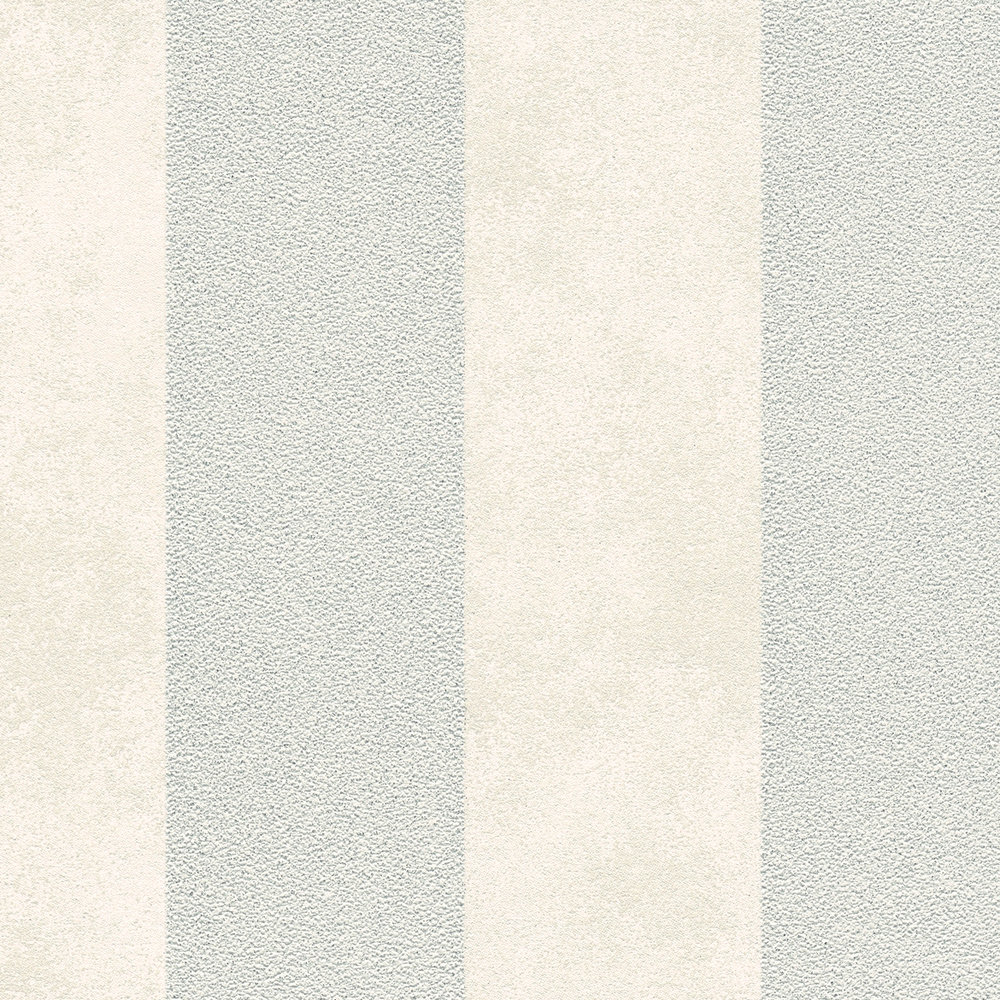             Papel pintado de rayas de color y estructura - plata, gris, blanco
        