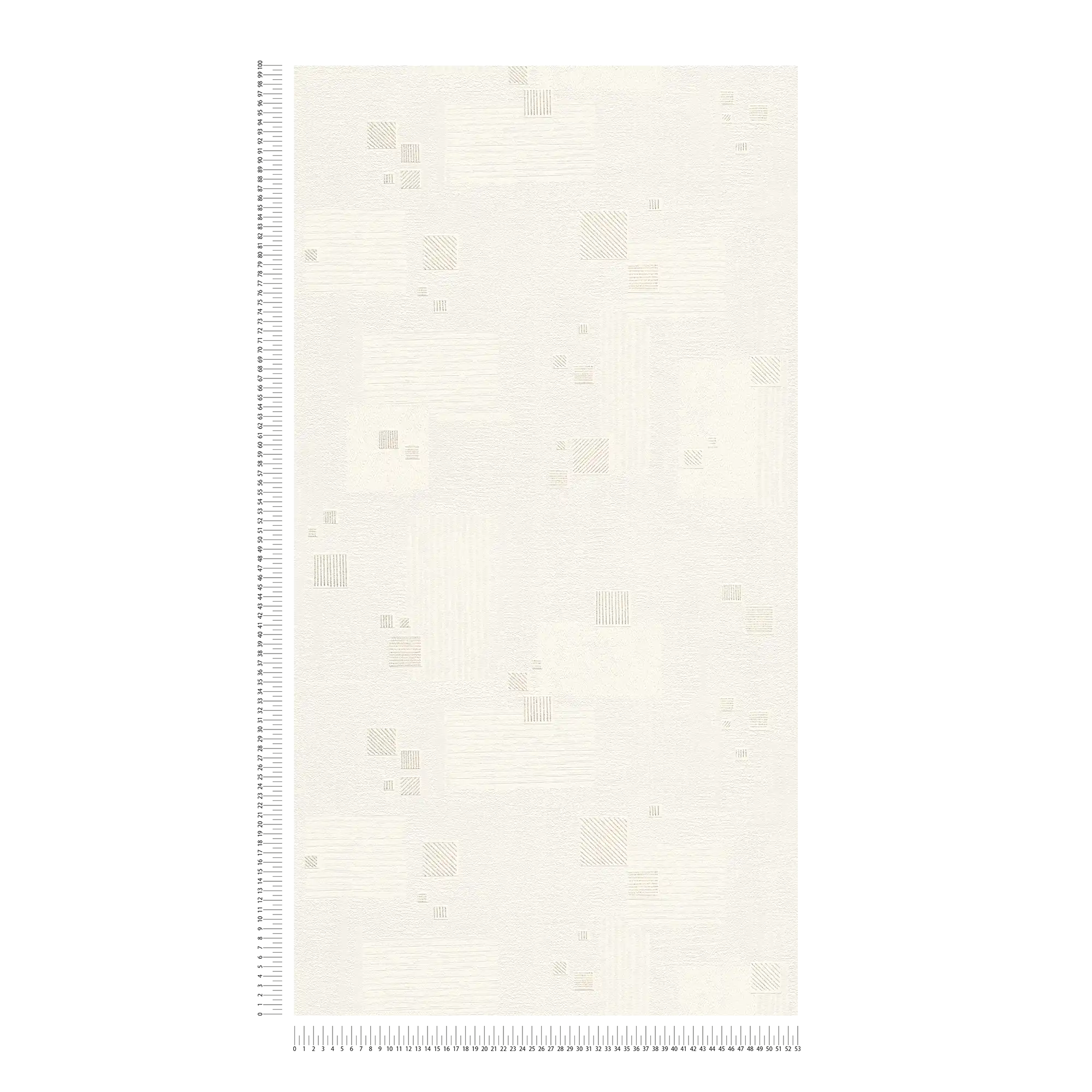             Vliestpaete retro pattern with plaster look structure - White
        
