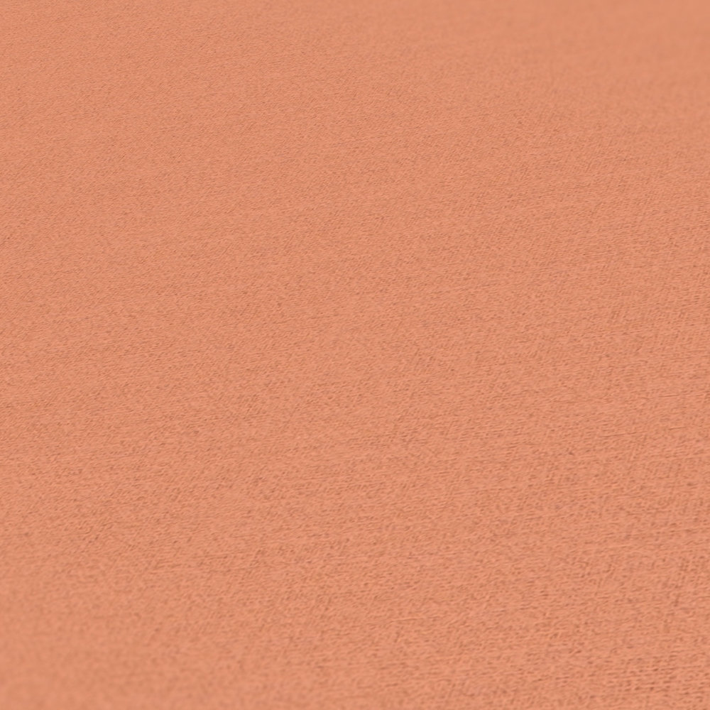             Linen look wallpaper in a subtle style - orange
        