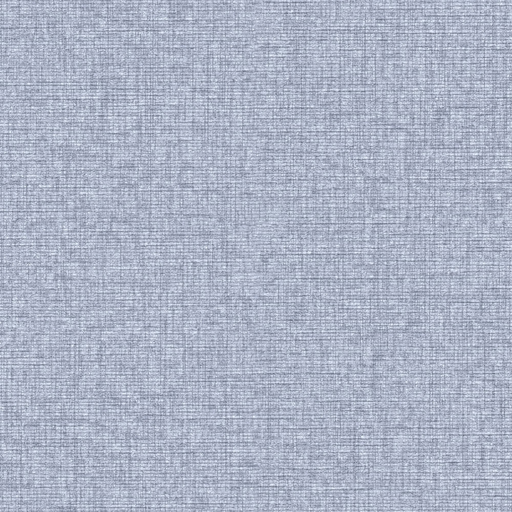             Plain non-woven wallpaper in textile look with light structure, matt - blue
        