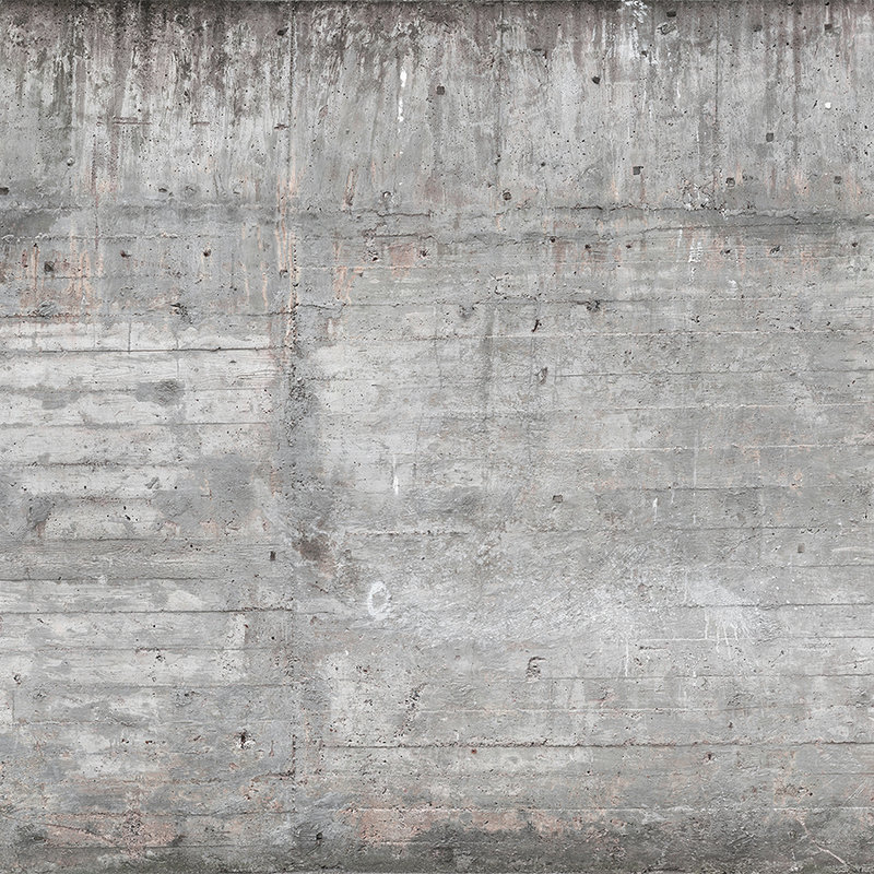 Mur en béton de style industriel - gris, marron
