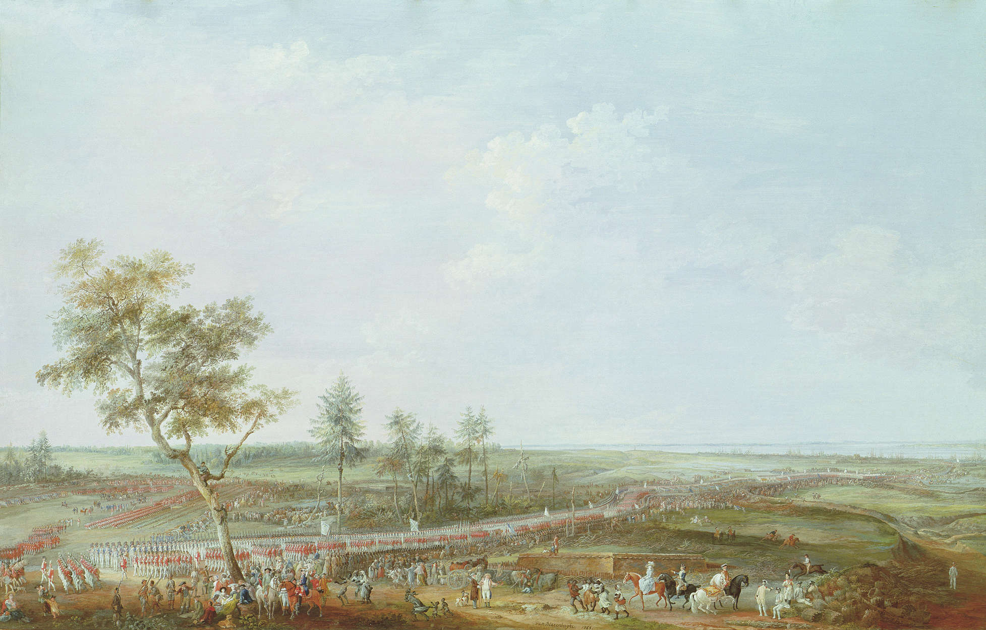             Papier peint panoramique "Le siège de Yorktown" par Jacob van Blarenberghe
        