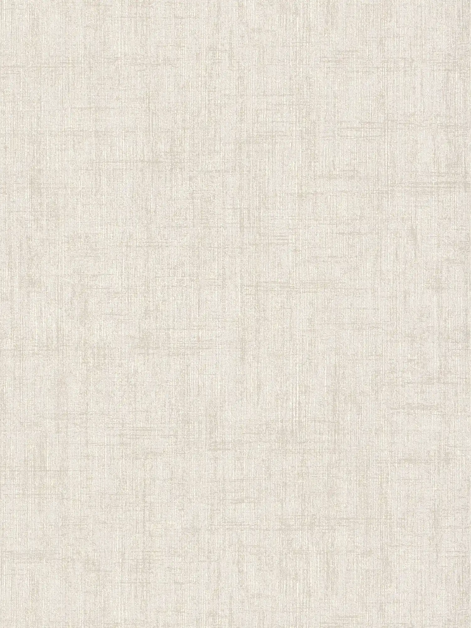 Papel pintado de aspecto de lino con diseño de estructura rústica - crema
