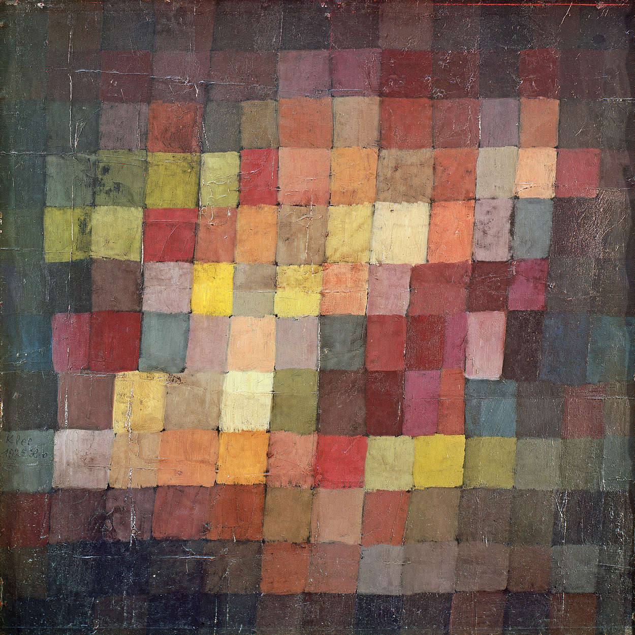             Old Harmony" muurschildering van Paul Klee
        