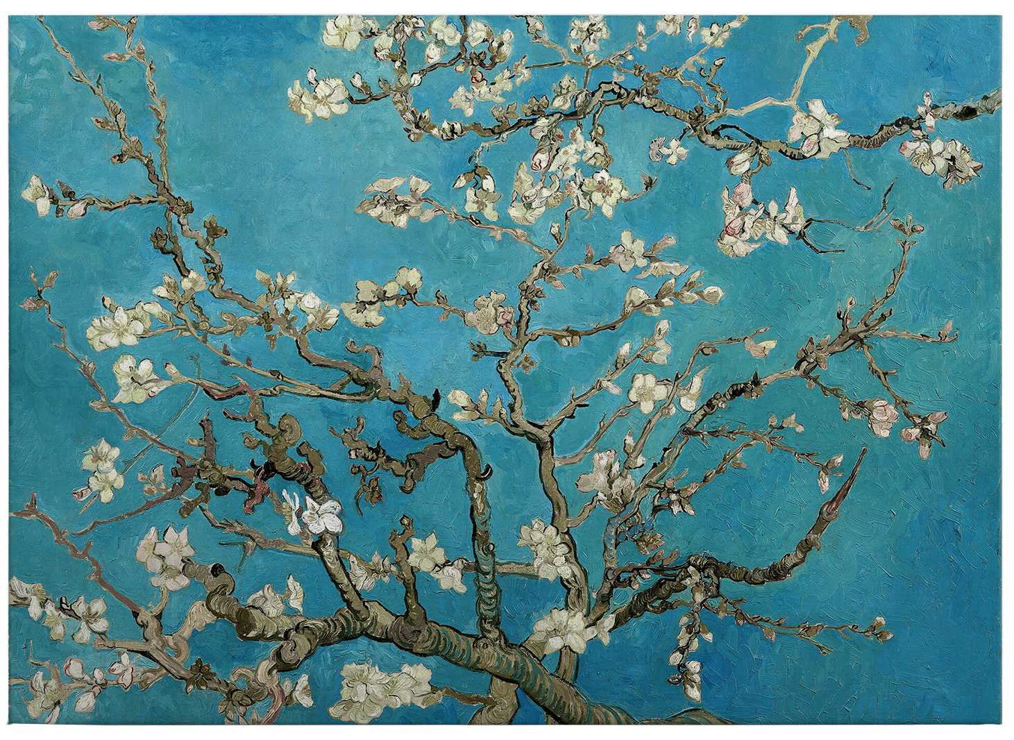             Tableau sur toile "Fleurs d'amandier" de Van Gogh - 0,70 m x 0,50 m
        