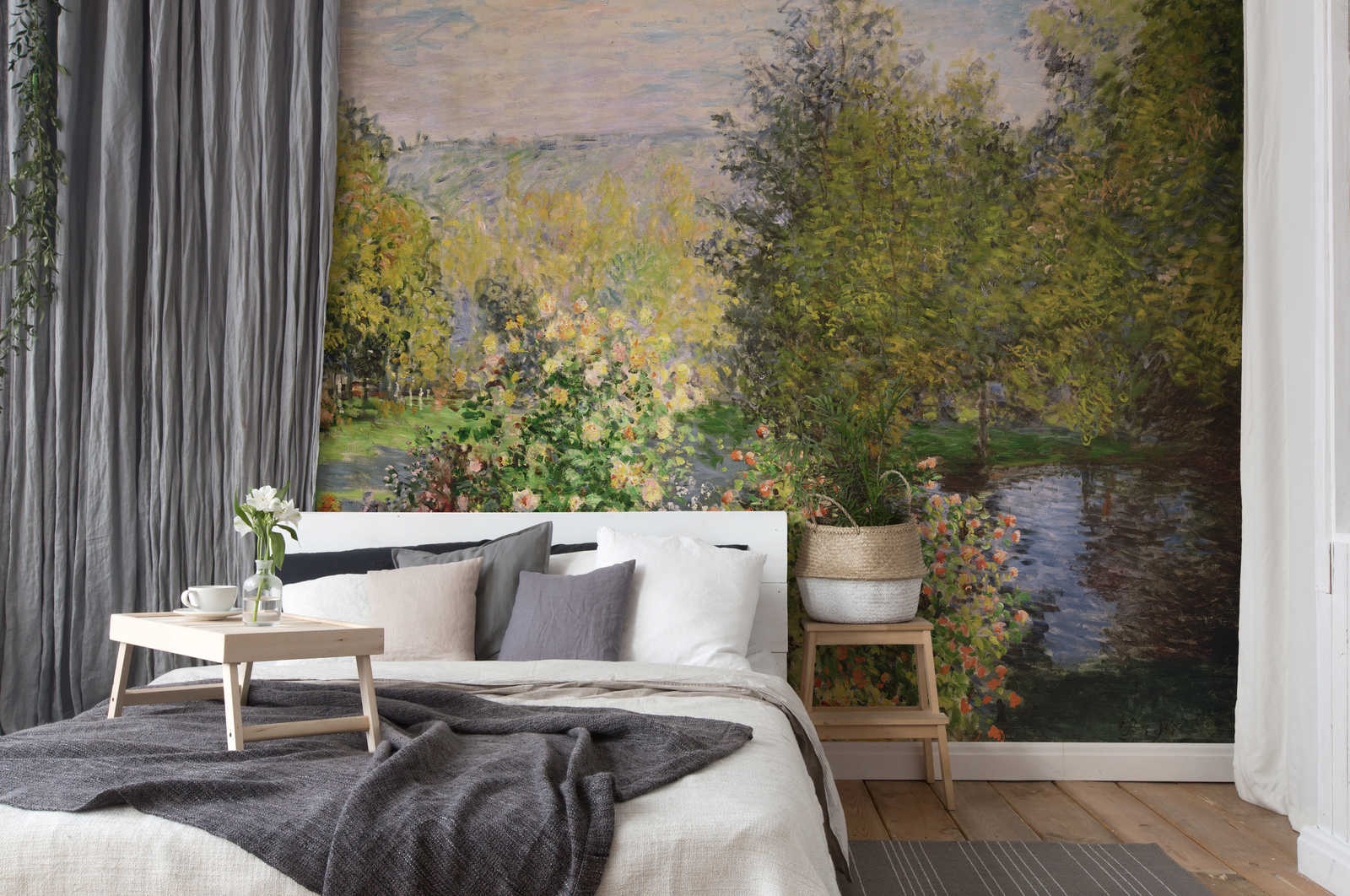             Papier peint panoramique "Un coin du jardin à Montgeron" de Claude Monet
        