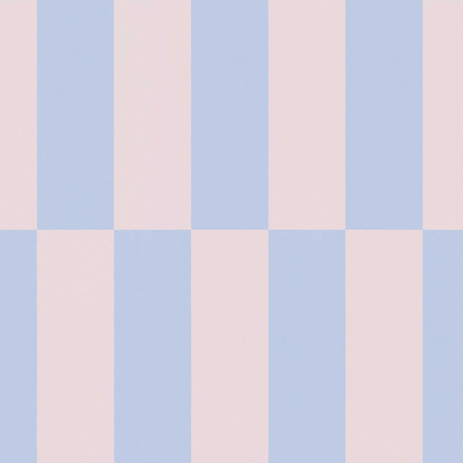             Papel pintado no tejido cuadrados gráficos bicolor - azul, rosa
        