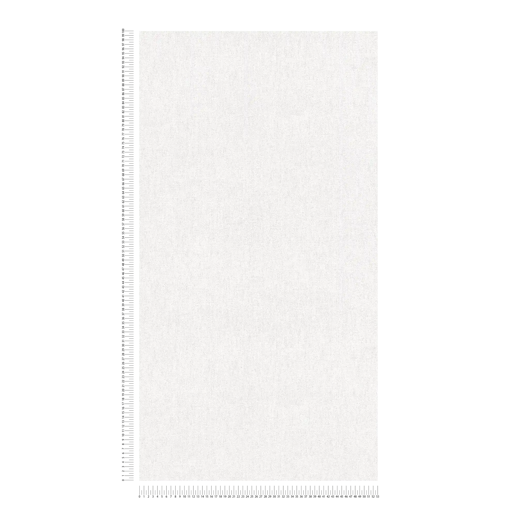             Carta da parati in tessuto con motivo strutturato in stile country - bianco
        