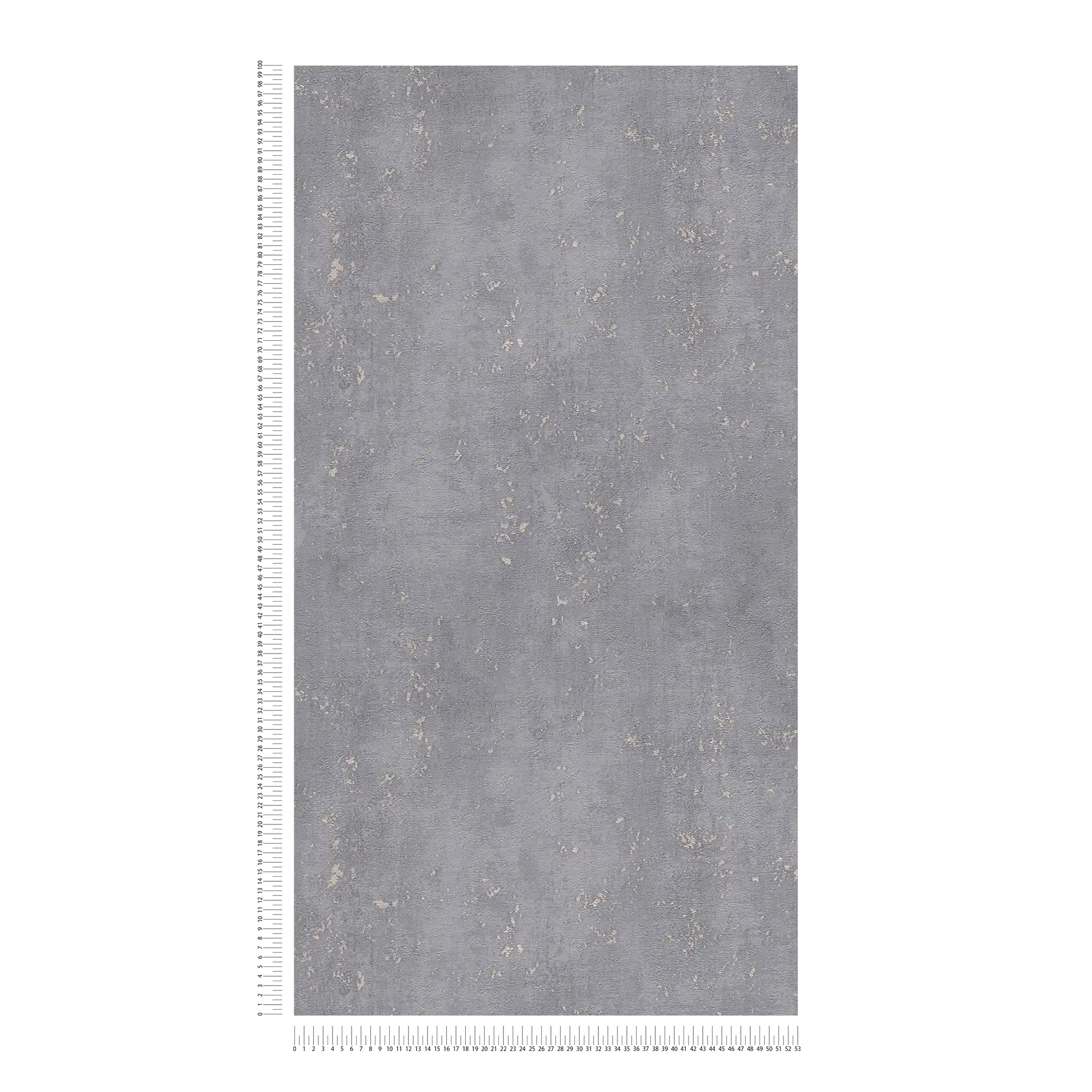             Carta da parati testurizzata effetto intonaco grigio con accenti metallici - grigio
        