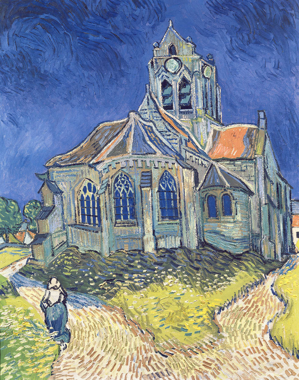             Mural "La iglesia de Auvers" de Vincent van Gogh
        