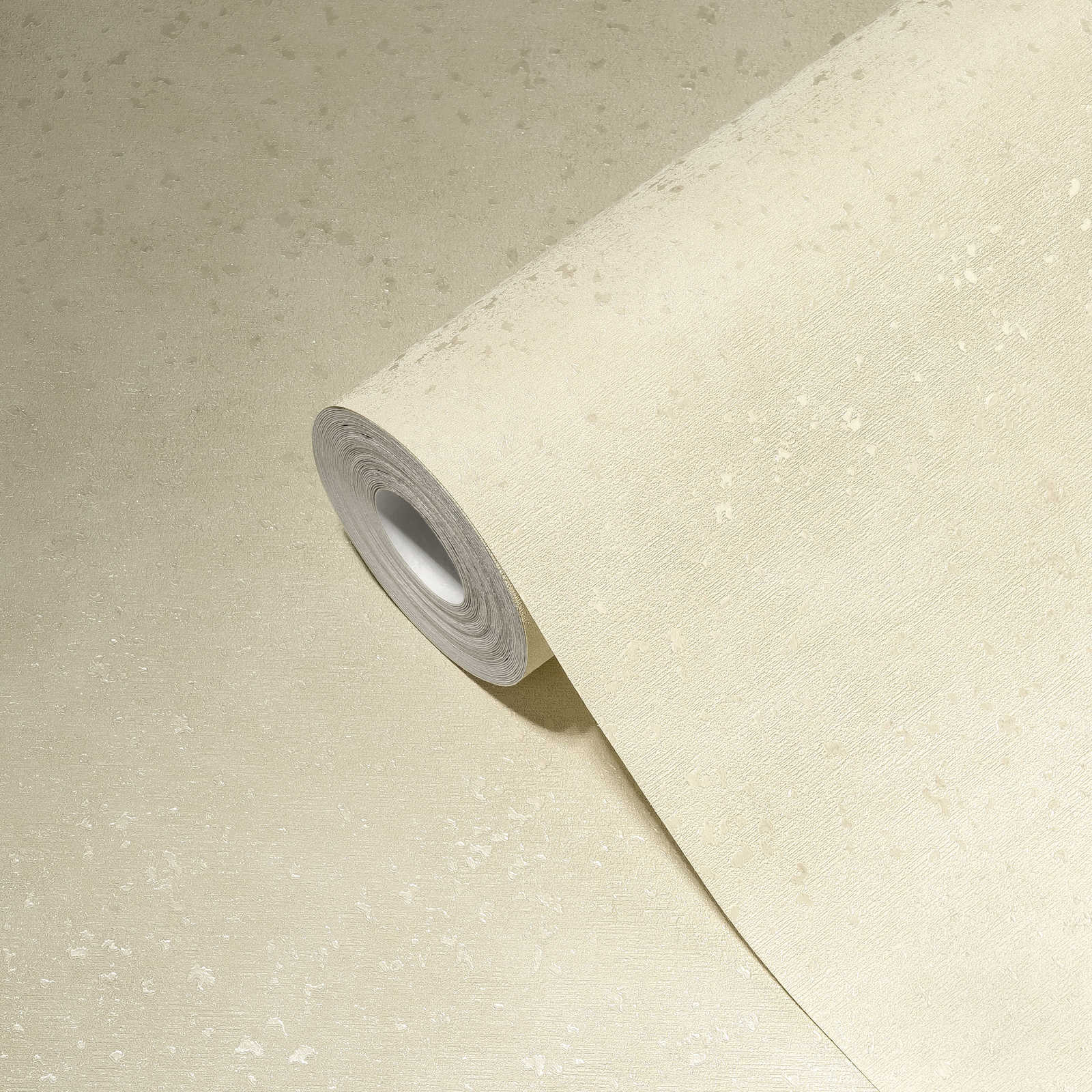             Cream non-woven wallpaper shaded, satin with texture effect
        