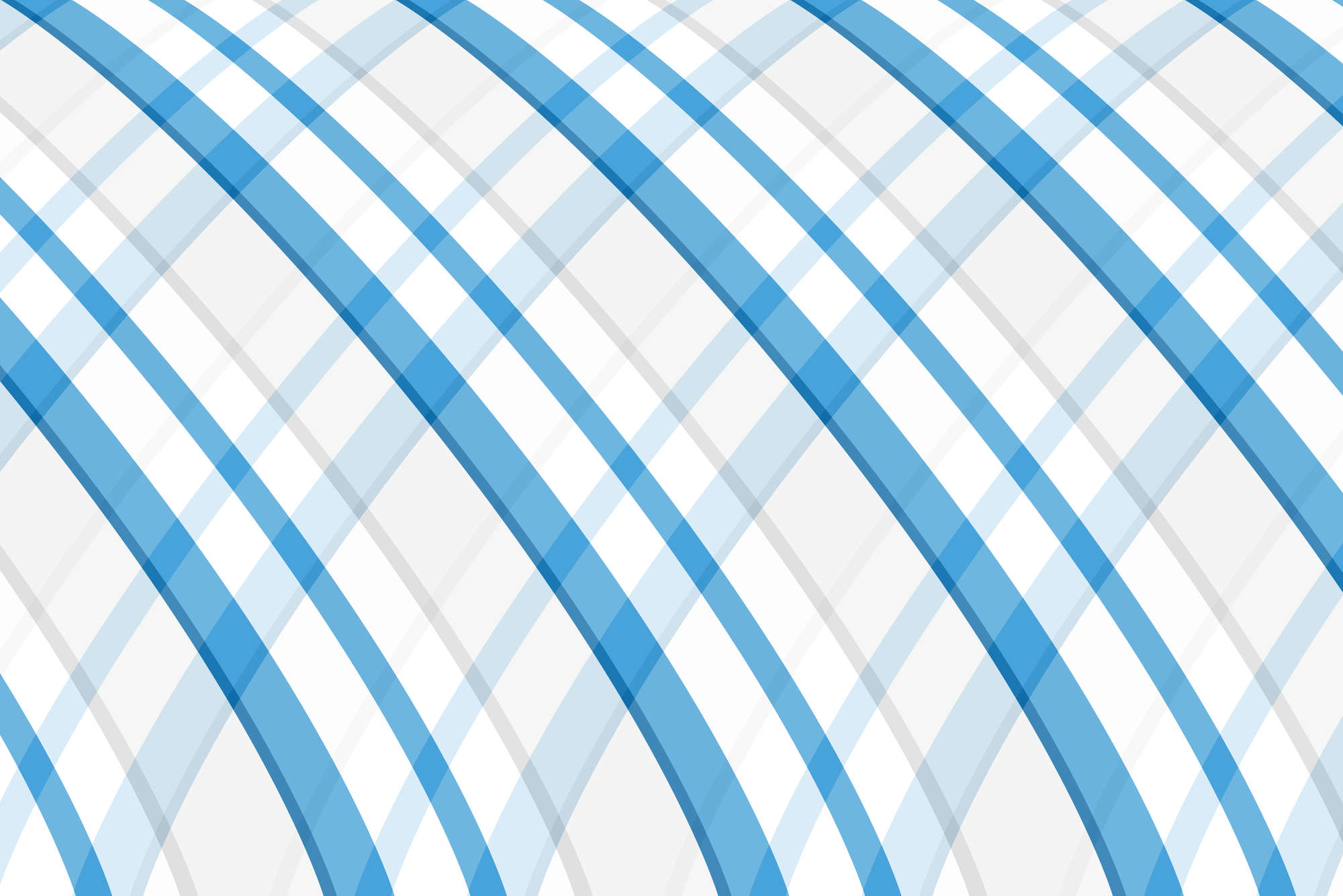             Carta da parati design a righe arrotondate blu su vello liscio madreperlato
        