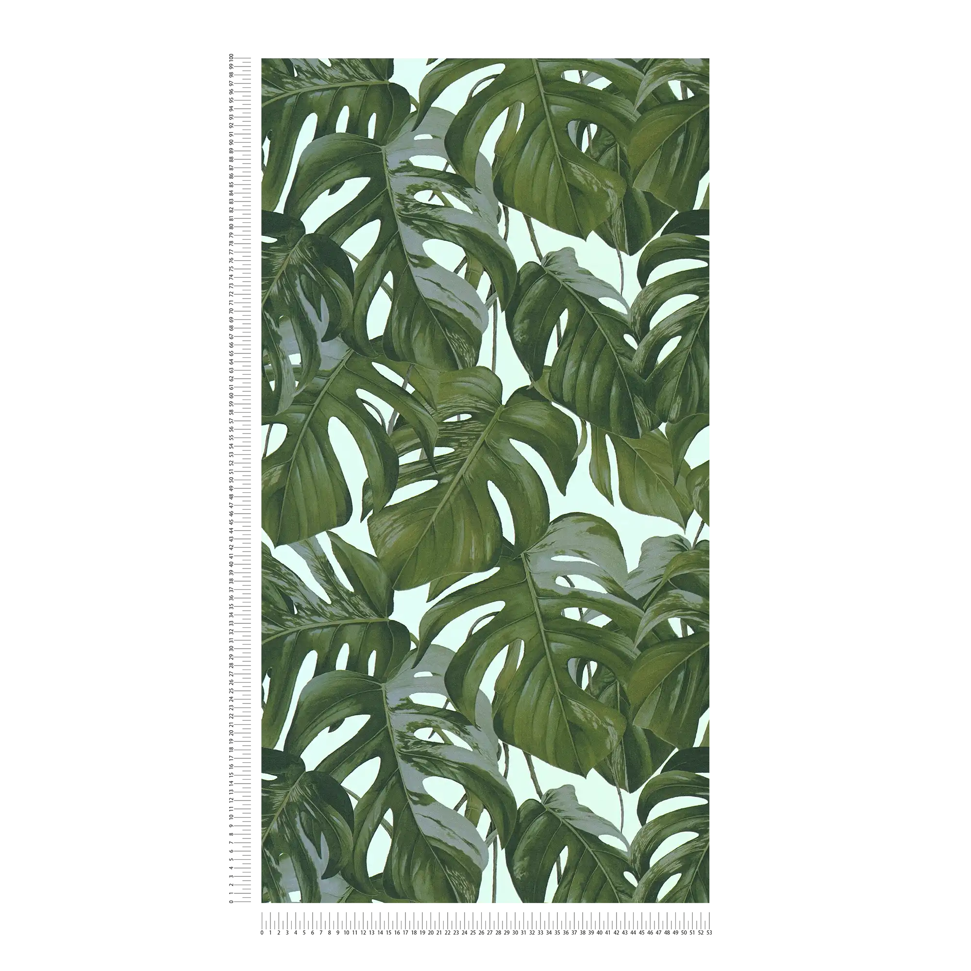             Leaves wallpaper with monstera pattern by MICHALSKY - green
        