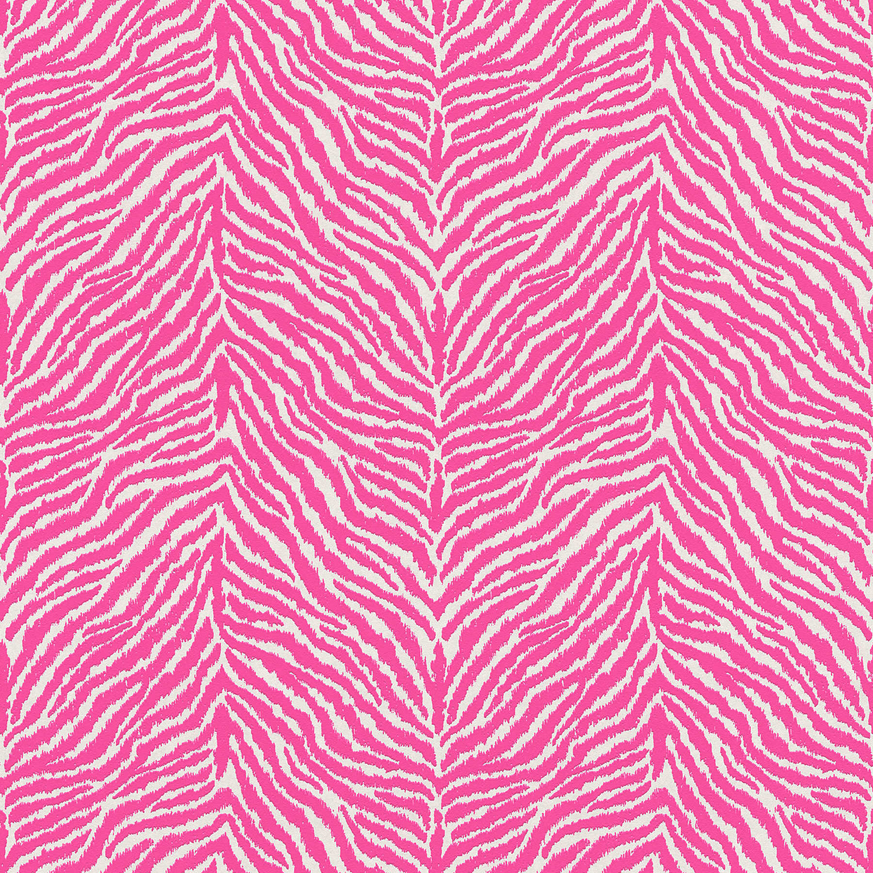        Animal print non-woven wallpaper zebra pattern - pink, white
    
