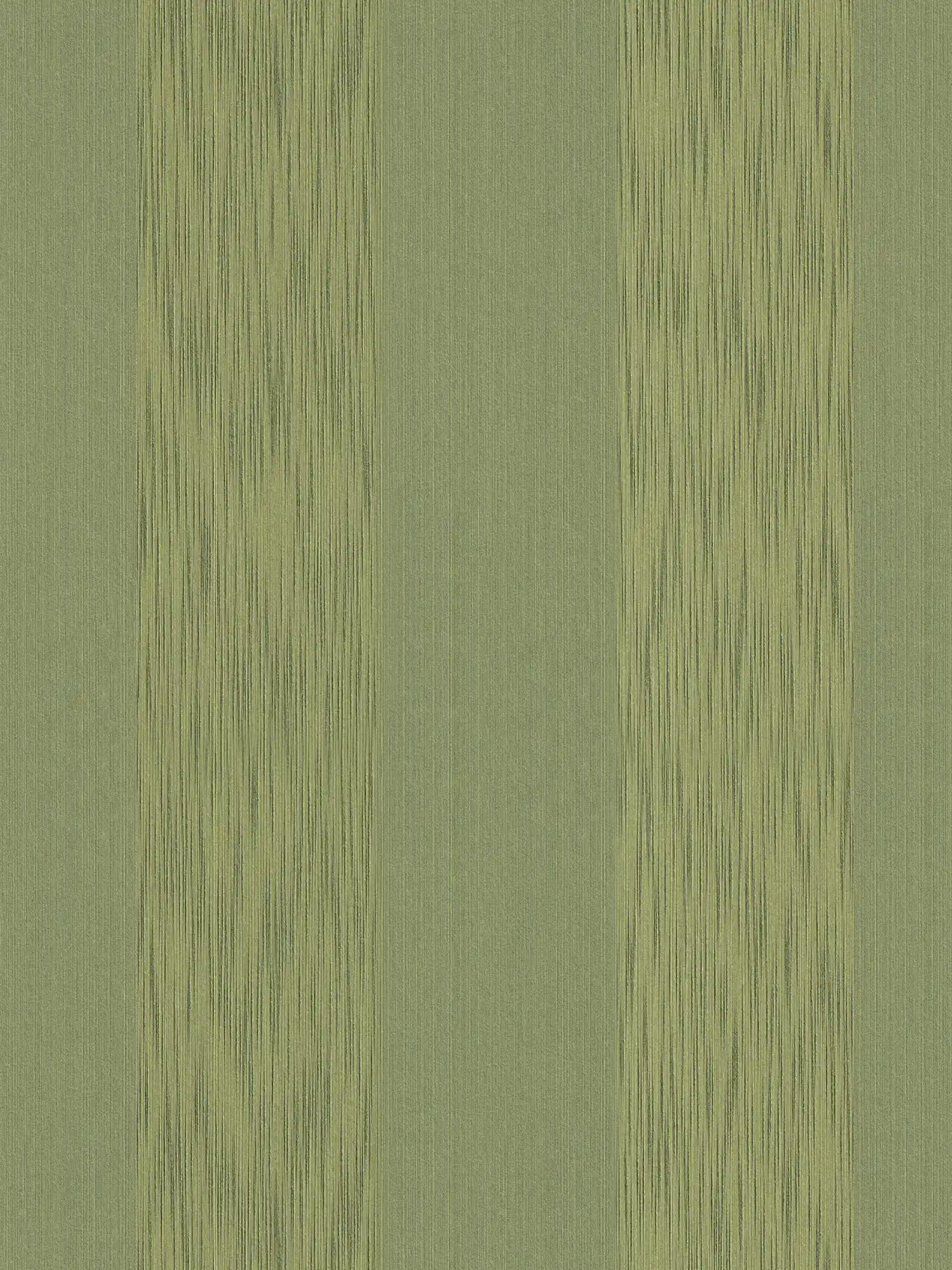 Papier peint texturé avec effet métallique & motif à rayures - Vert
