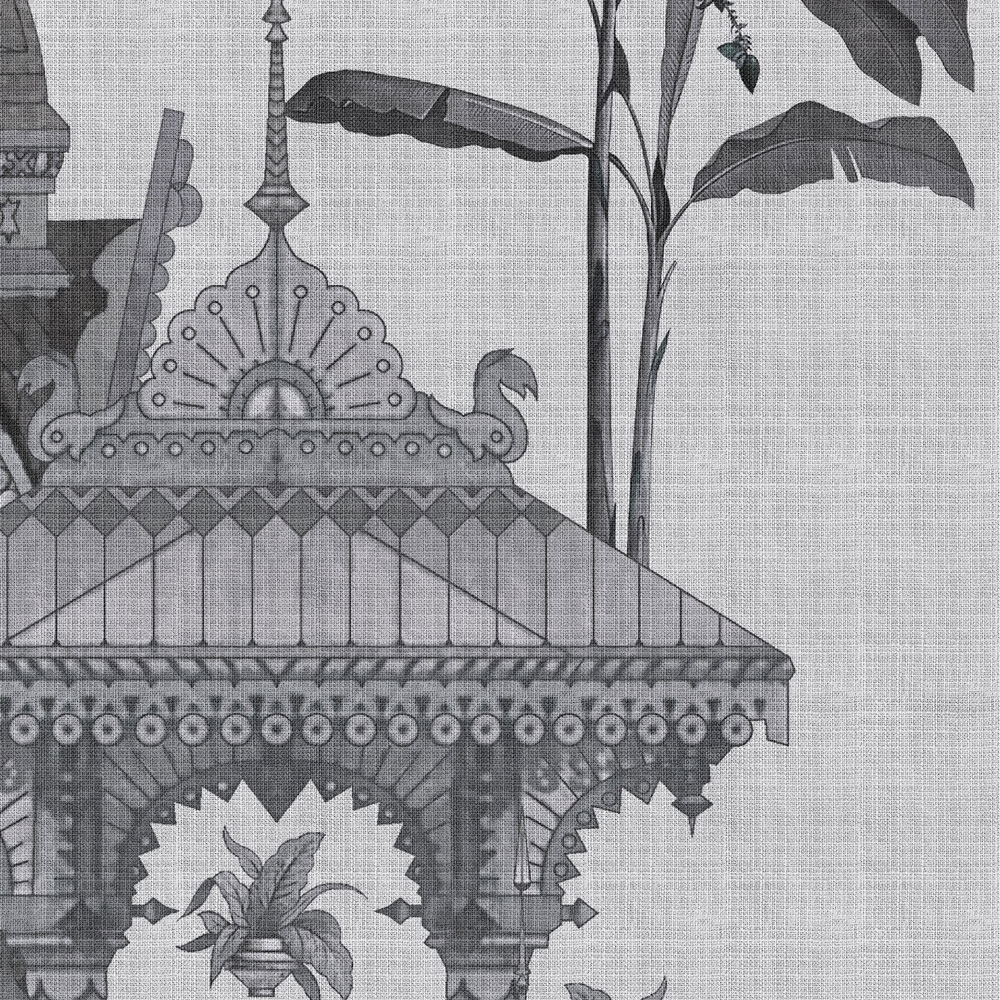             Jaipur 3 - muurschildering india decor bloemen & architectuur
        