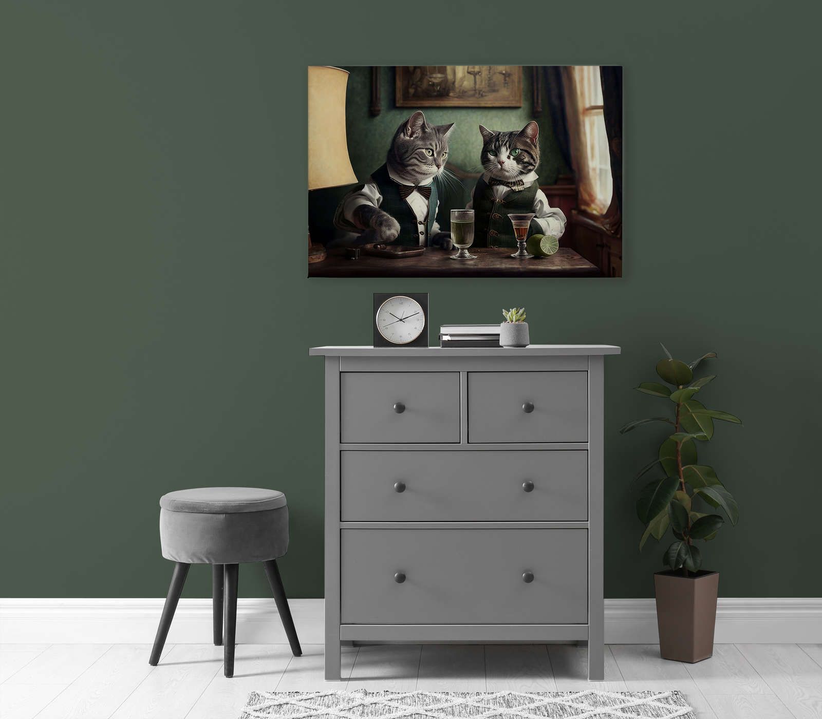             KI Canvas schilderij »Kitty Bar 2« - 90 cm x 60 cm
        