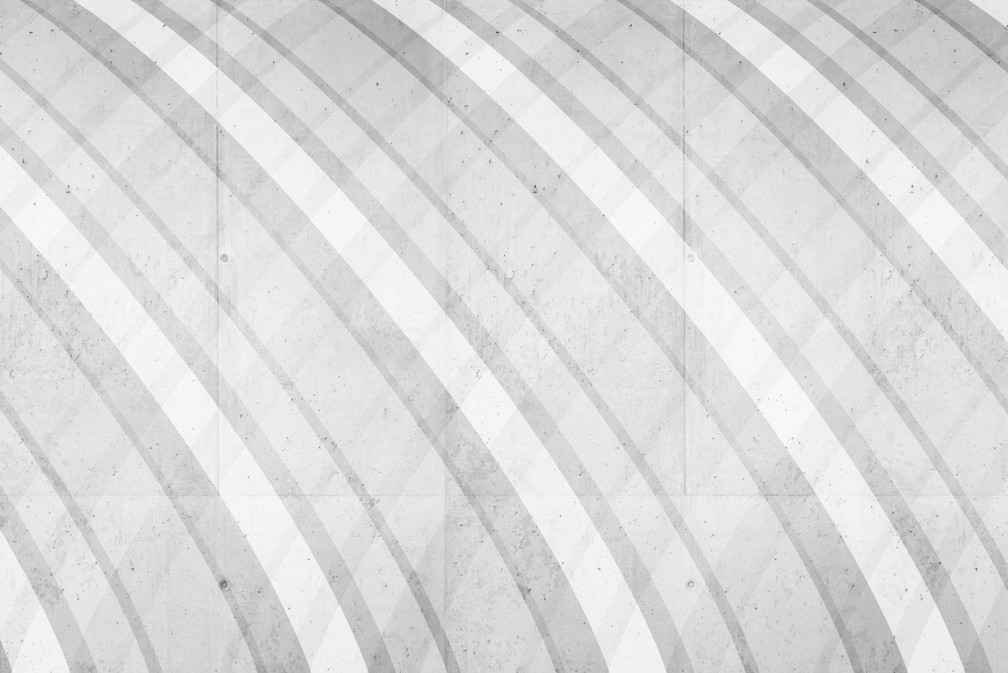             Graphic round stripe pattern grey on textured non-woven wallpaper
        
