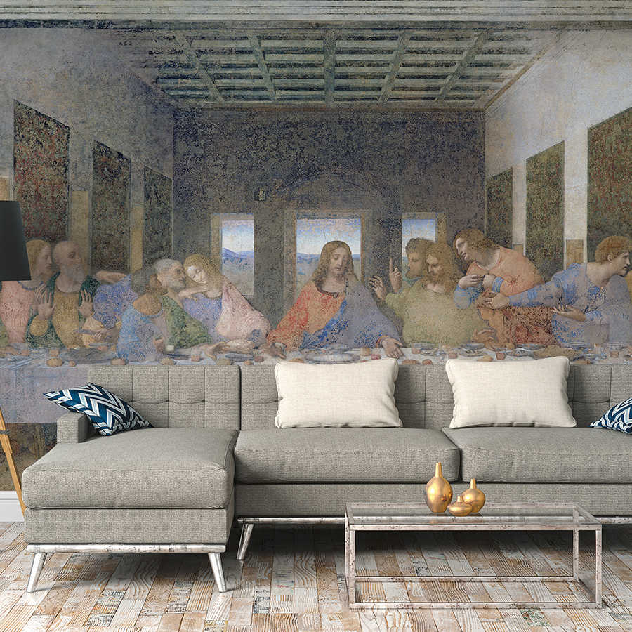         The Last Supper" mural by Leonardo da Vinci
    