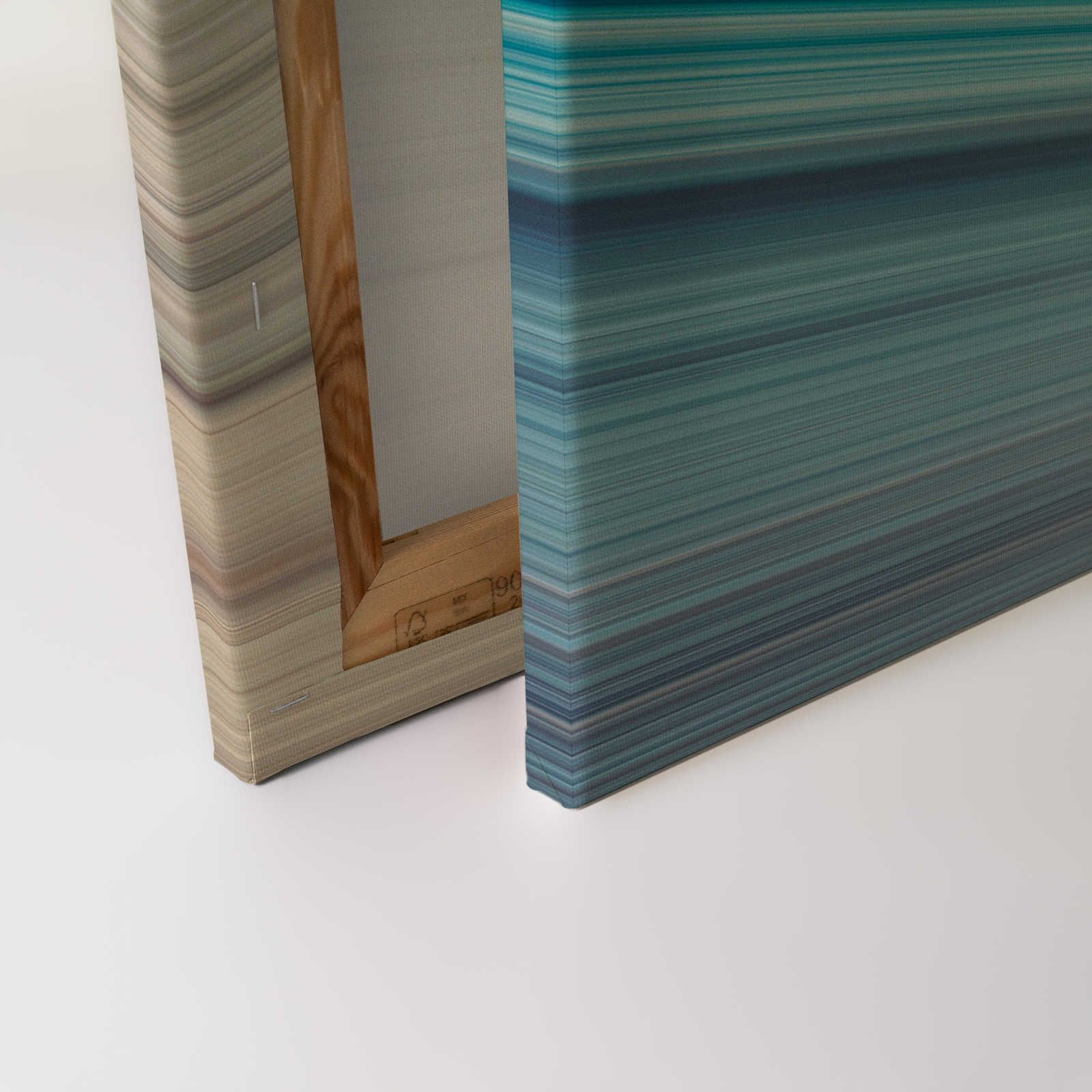             Horizon 1 - Canvas schilderij abstract landschap in blauw - 0,90 m x 0,60 m
        