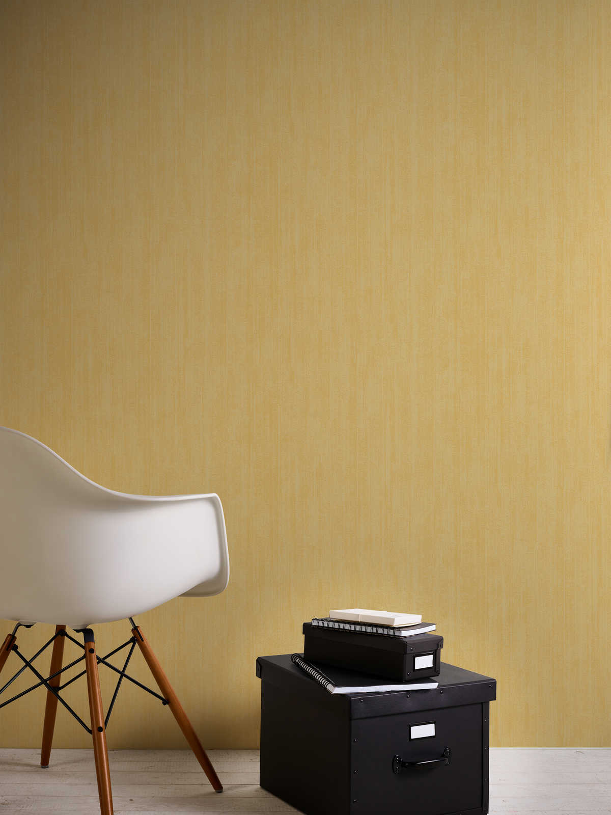             Wallpaper with foam structure in mottled texture - yellow
        