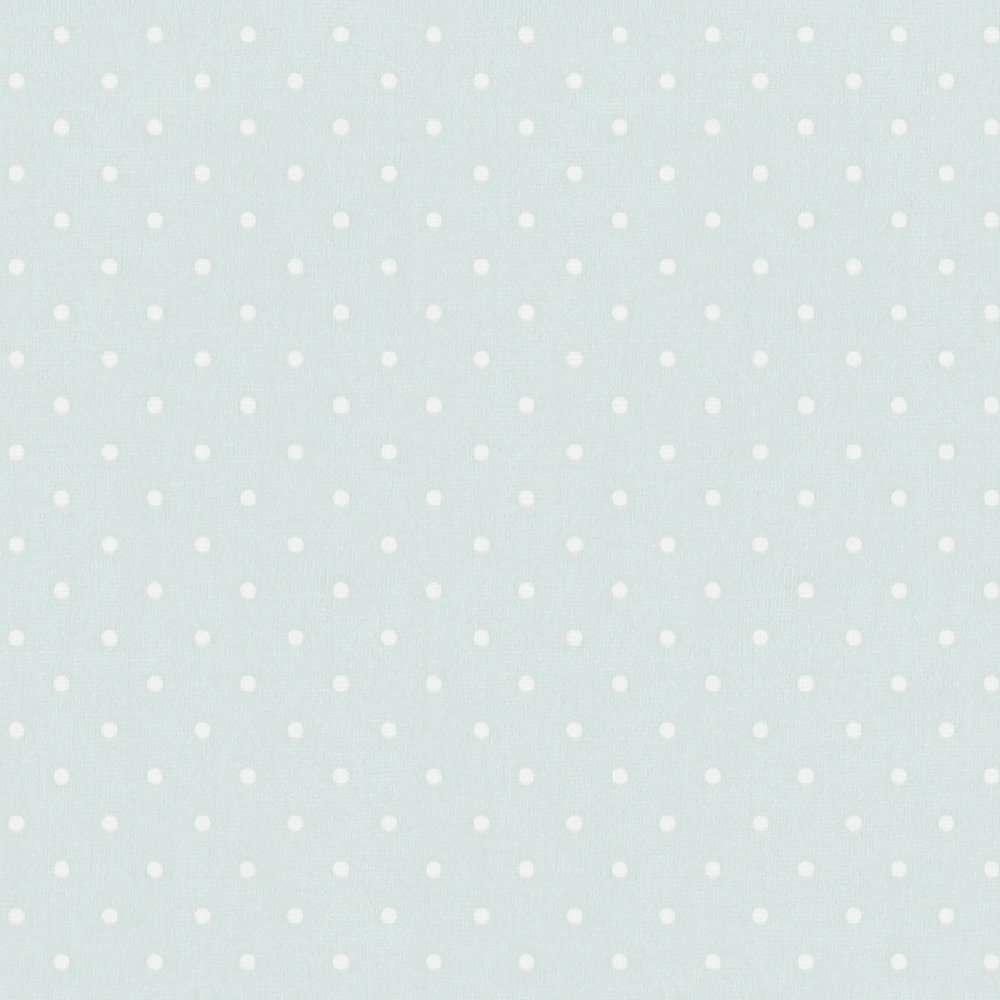             Non-woven wallpaper with small dot pattern - light blue, white
        