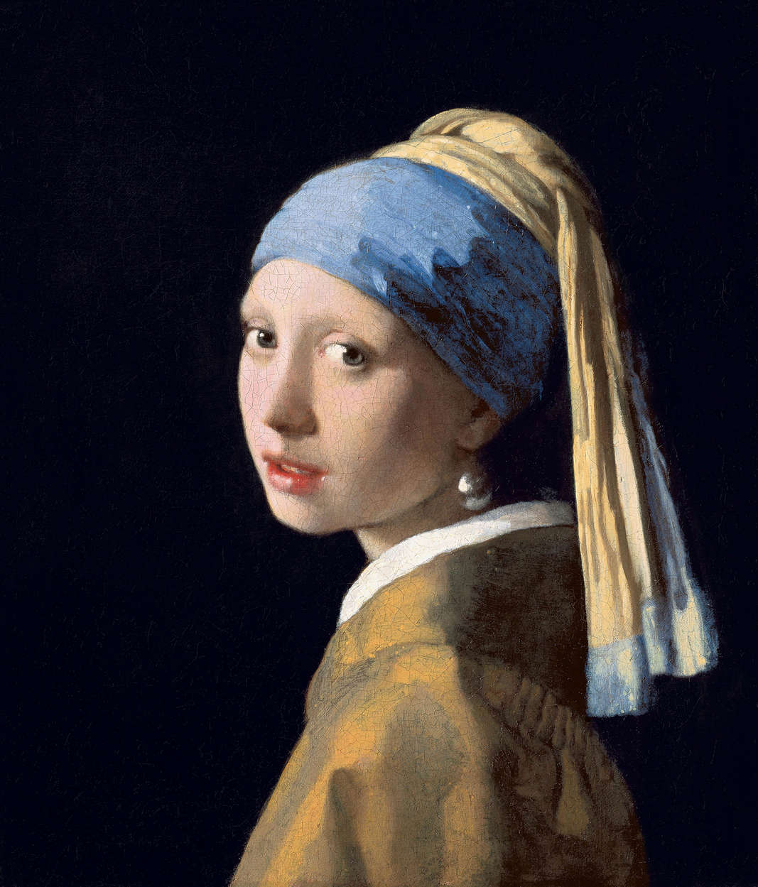             Papier peint panoramique "La jeune fille à la boucle d'oreille en perles" de Jan Vermeer
        