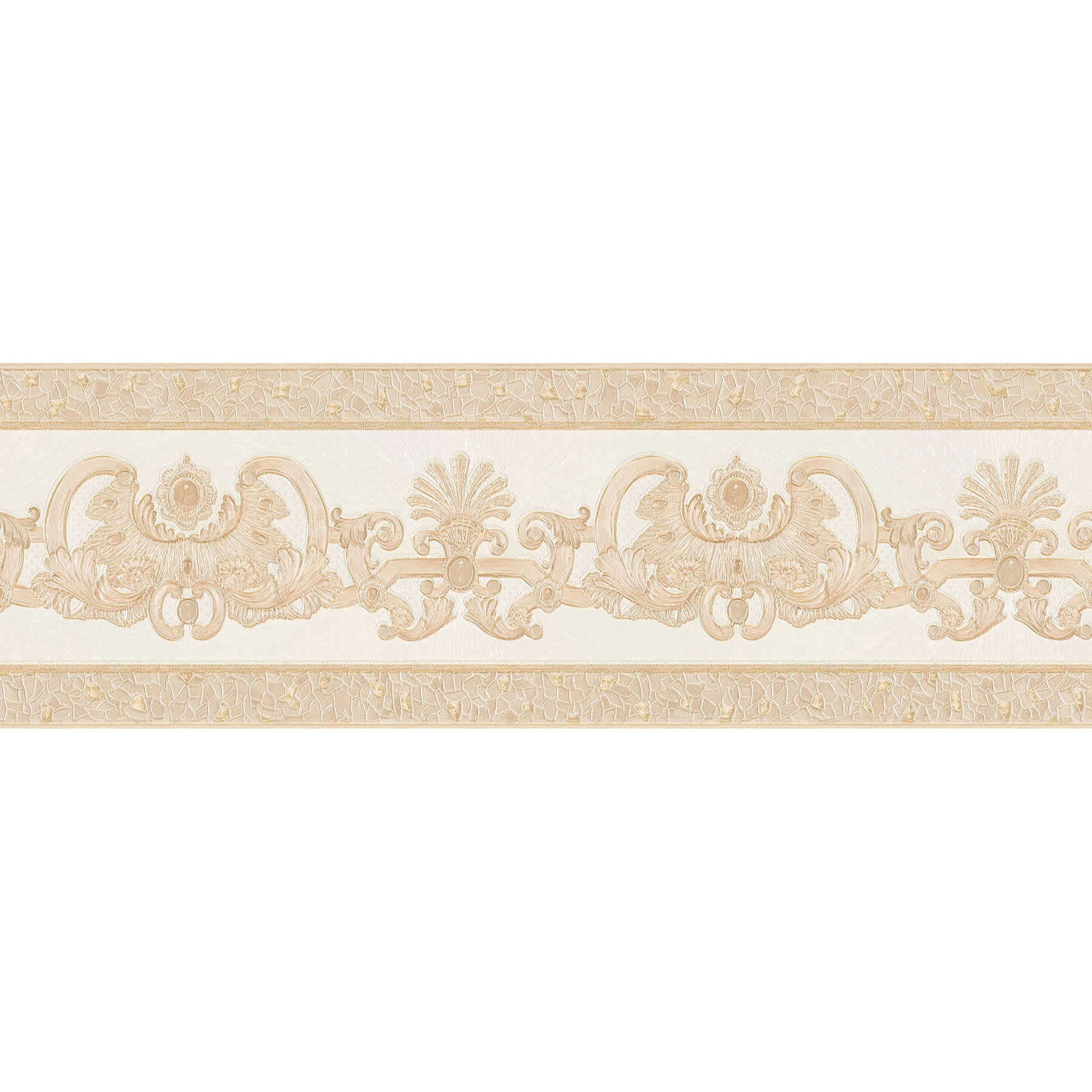         Wallpaper border with gold ornament & mosaic pattern
    