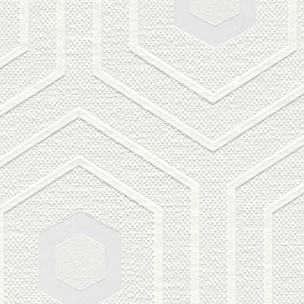             Vliesbehang beschilderbaar met grafisch patroon - Overstrijkbaar
        