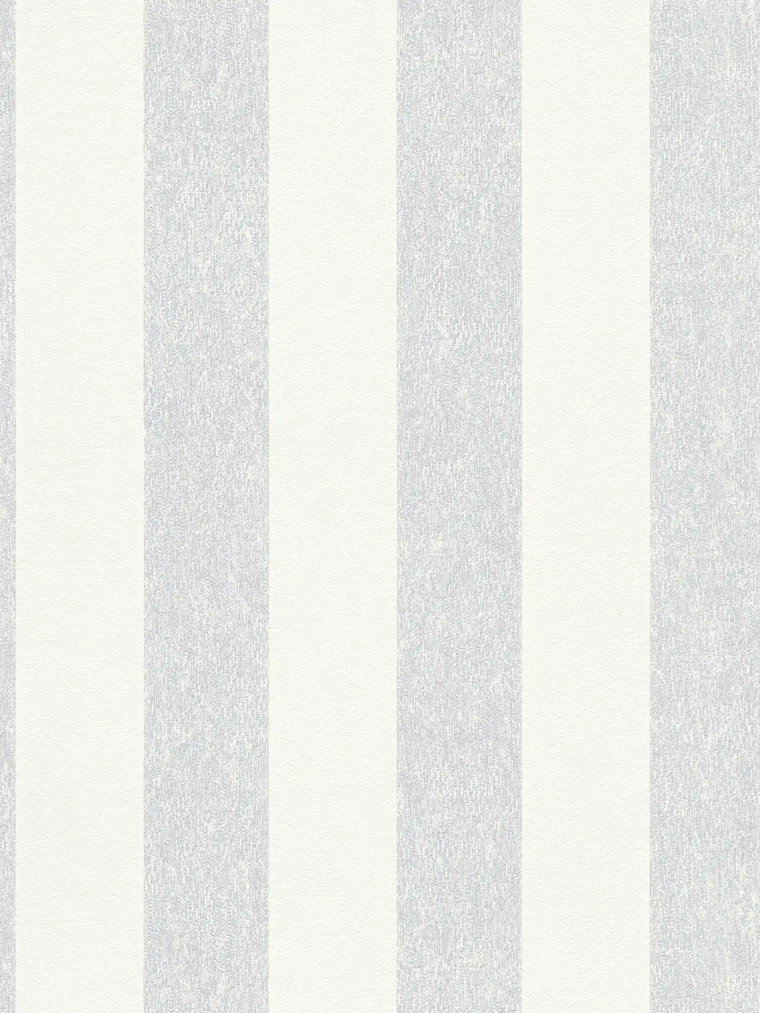 Papier peint rayé avec structure aspect mat - gris, blanc

