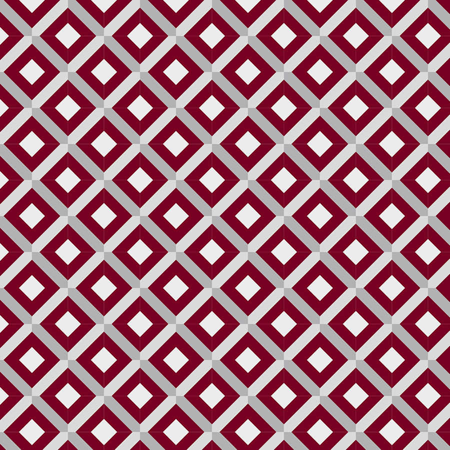 Papier peint design motif boîte avec petits carrés rouge sur intissé lisse mat
