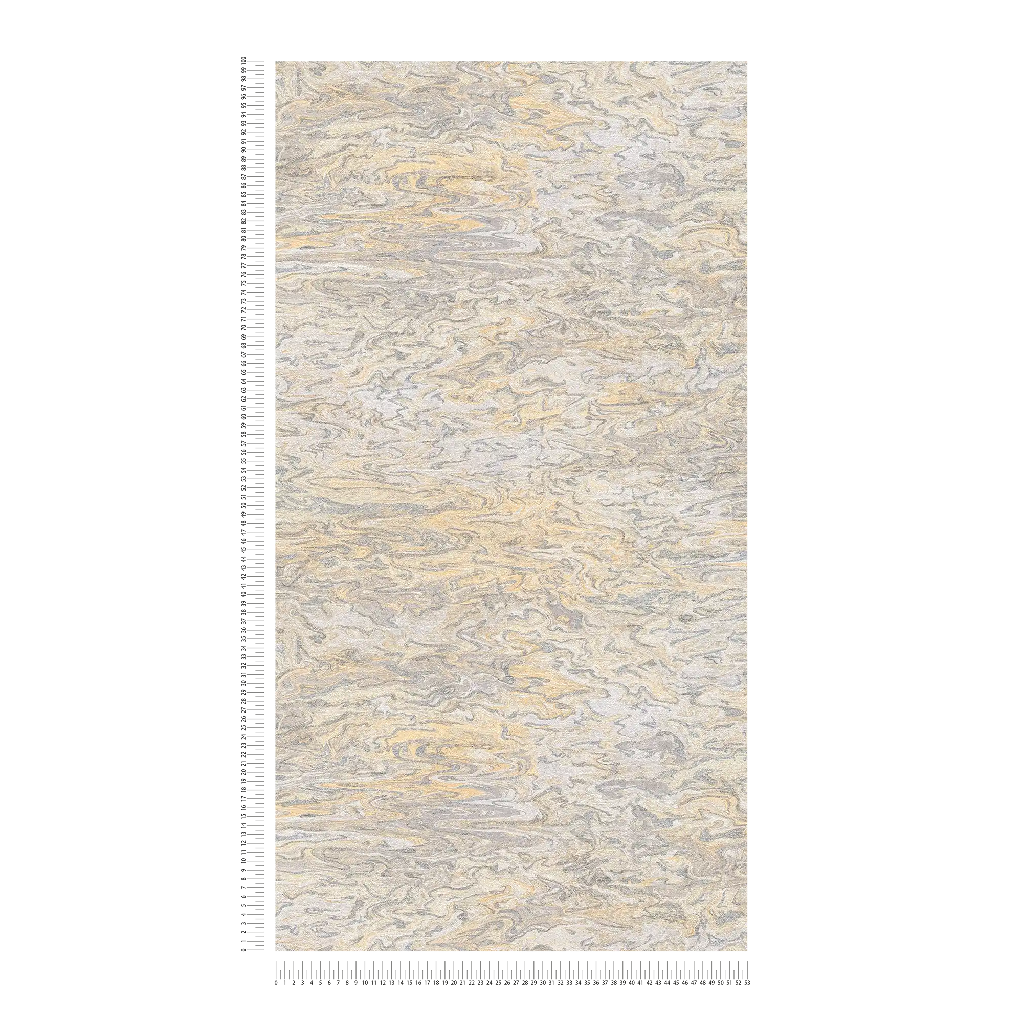             Gemarmerd behang abstract ontwerp - beige, grijs, crème
        