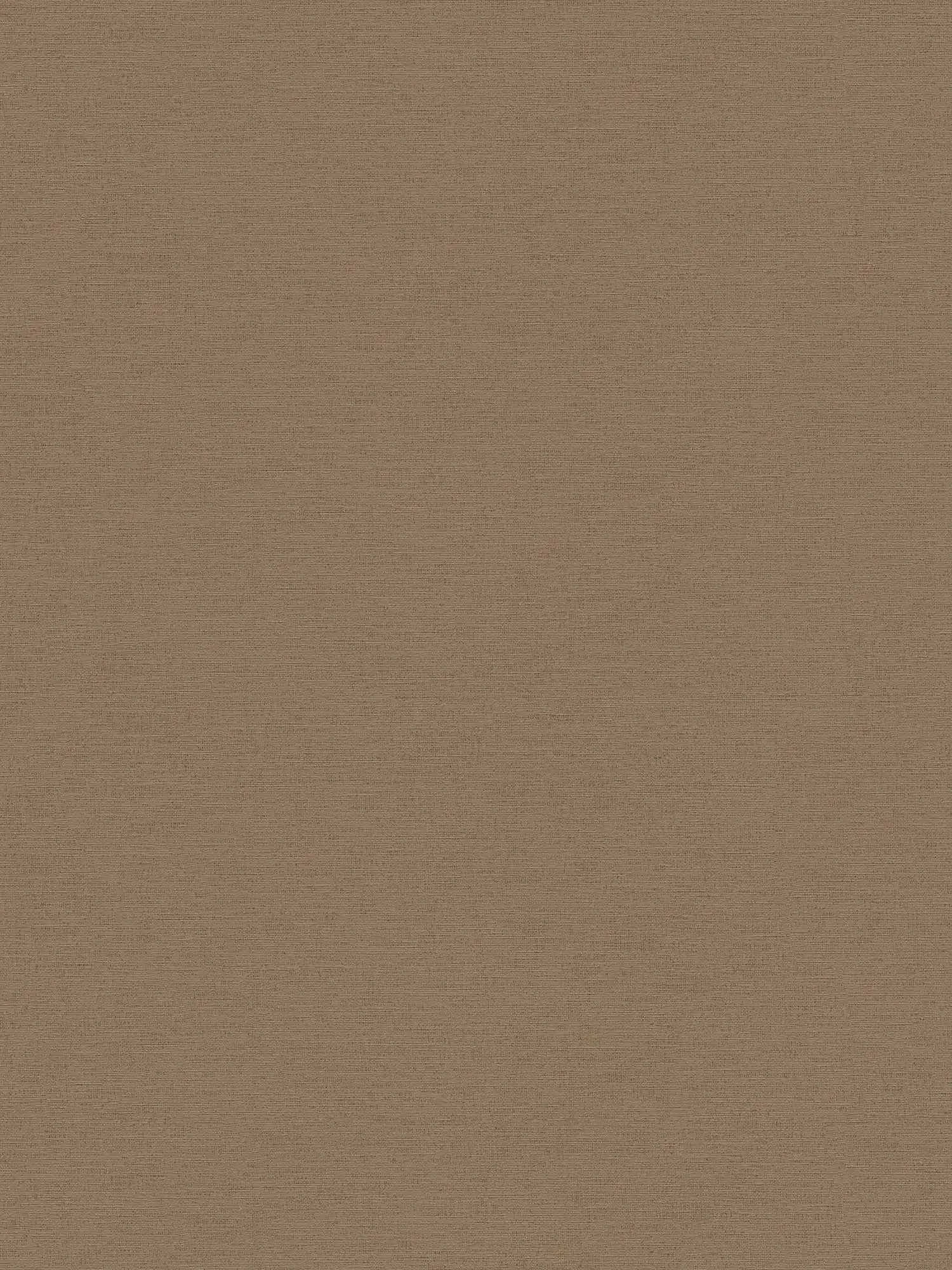 Wallpaper brown linen look & embossed structure in textile look
