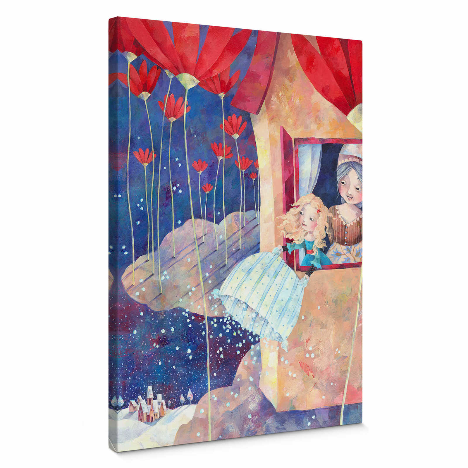 Canvas print fairy tale mocher Hulda, by Blanz

