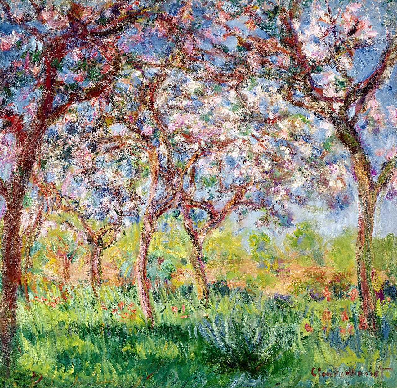             Papier peint panoramique "Printemps à Giverny" de Claude Monet
        