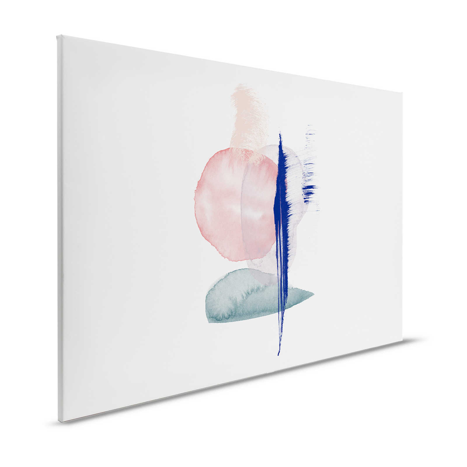 Tableau toile Art Aquarelle design minimaliste - 1,20 m x 0,80 m
