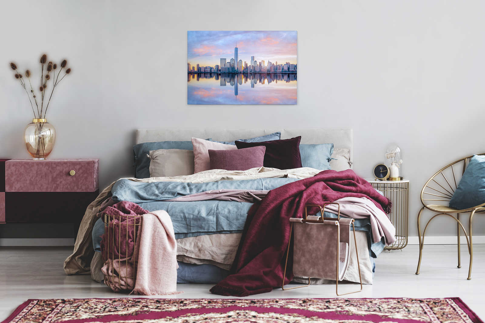             Canvas New York Morning Skyline - 0,90 m x 0,60 m
        
