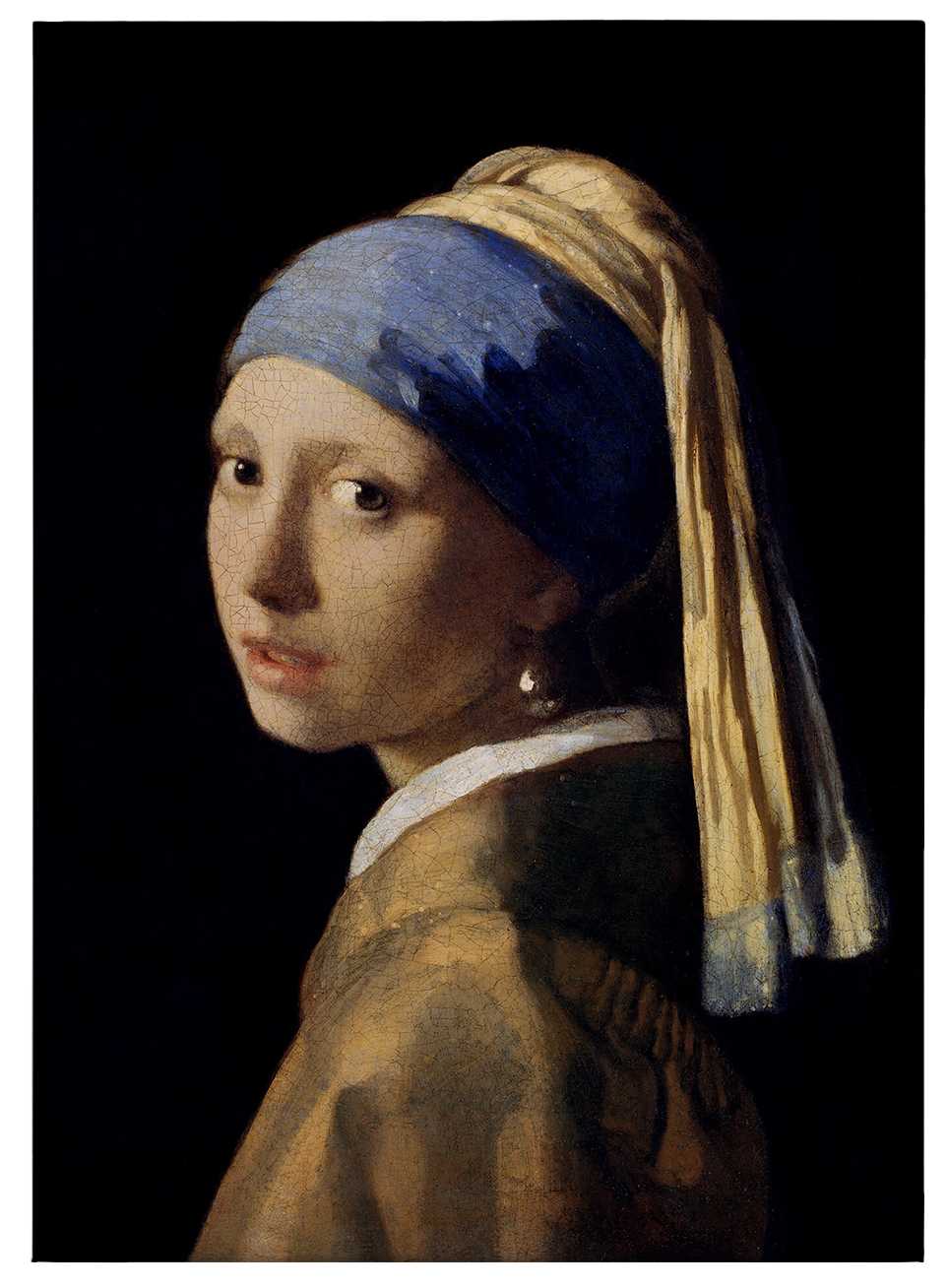             Tableau sur toile "La jeune fille à l'oreille de perle" de Dürer - 0,50 m x 0,70 m
        