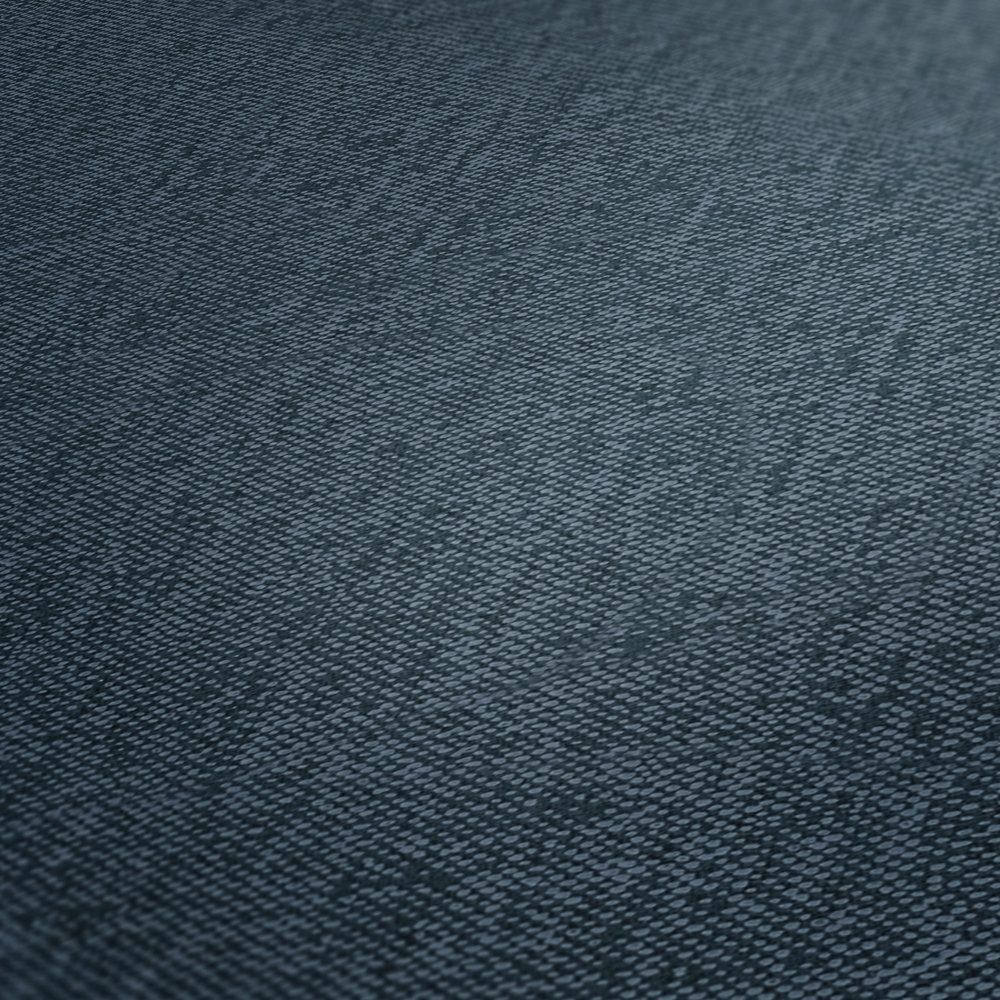             Textiel-look behang jeans blauw met stofstructuur - blauw
        