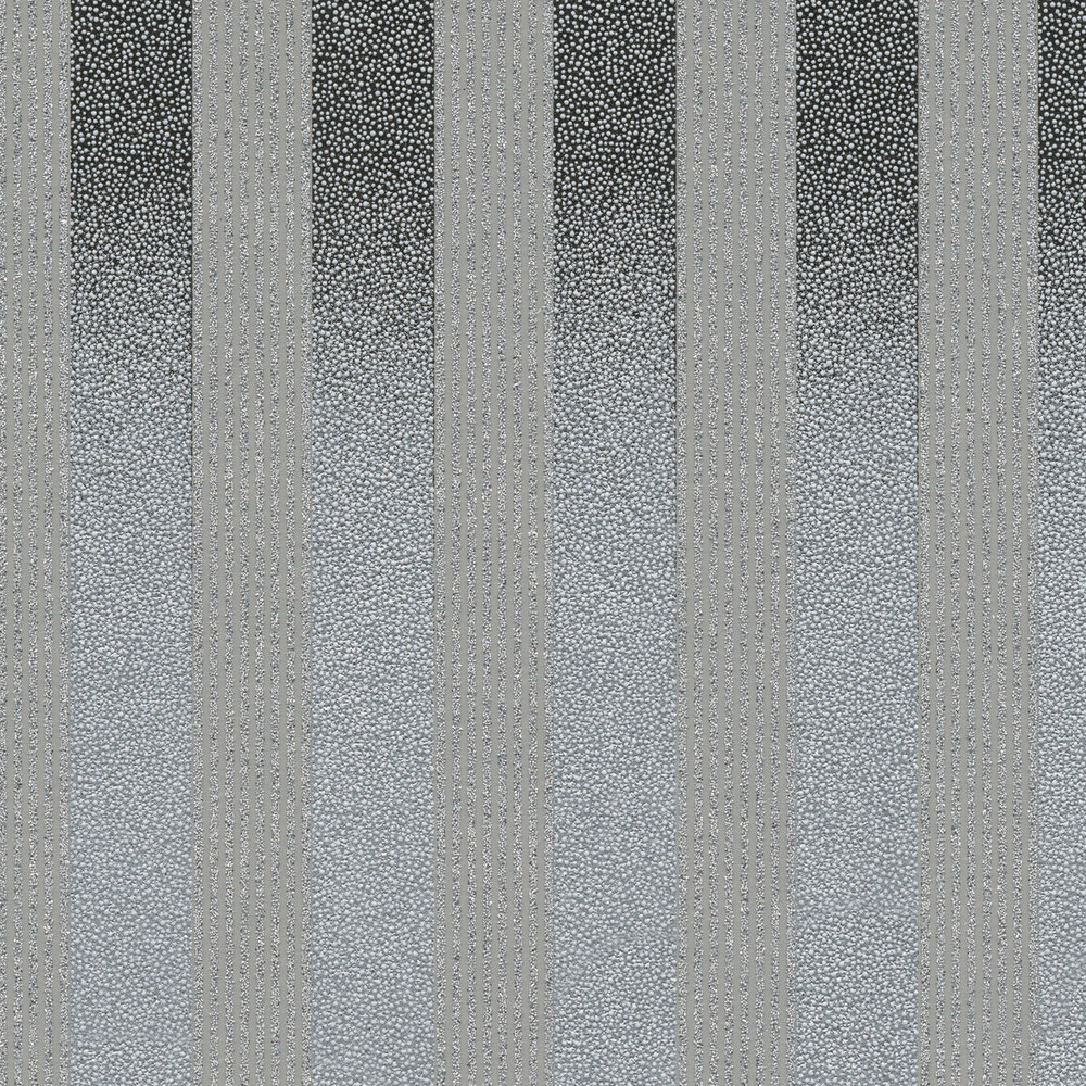             papier peint en papier à rayures avec petits pois et dégradé - noir, gris
        