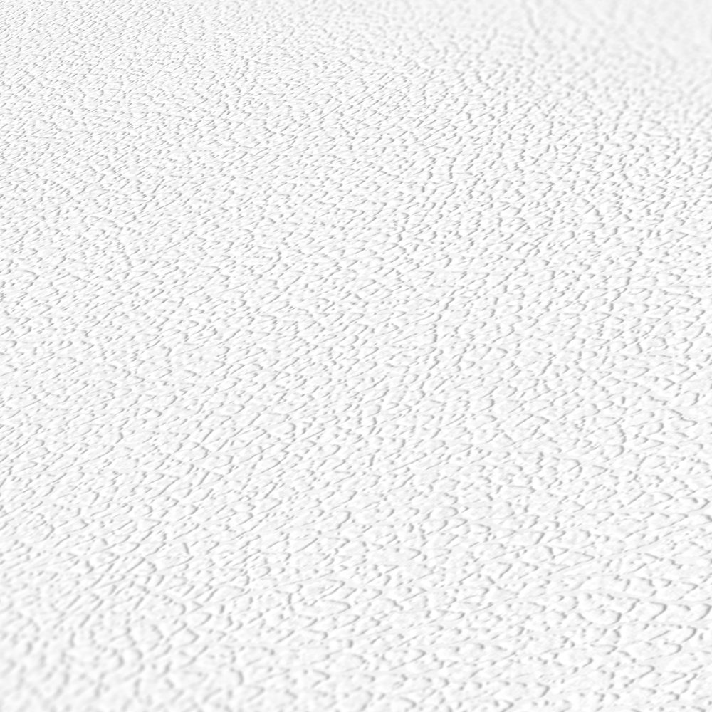             Papier peint neutre blanc uni avec surface structurée
        