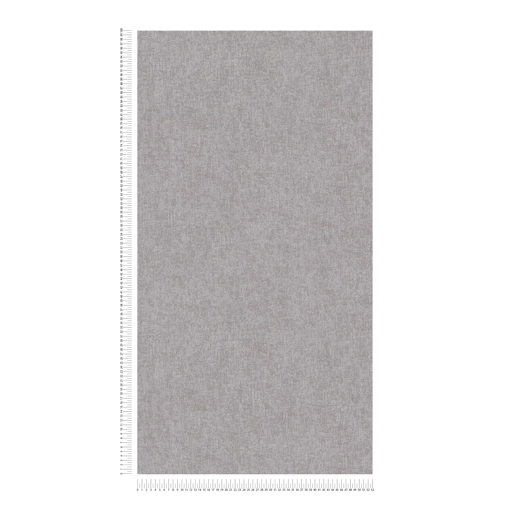             Carta da parati unitaria screziata con aspetto tessile - grigio, marrone
        