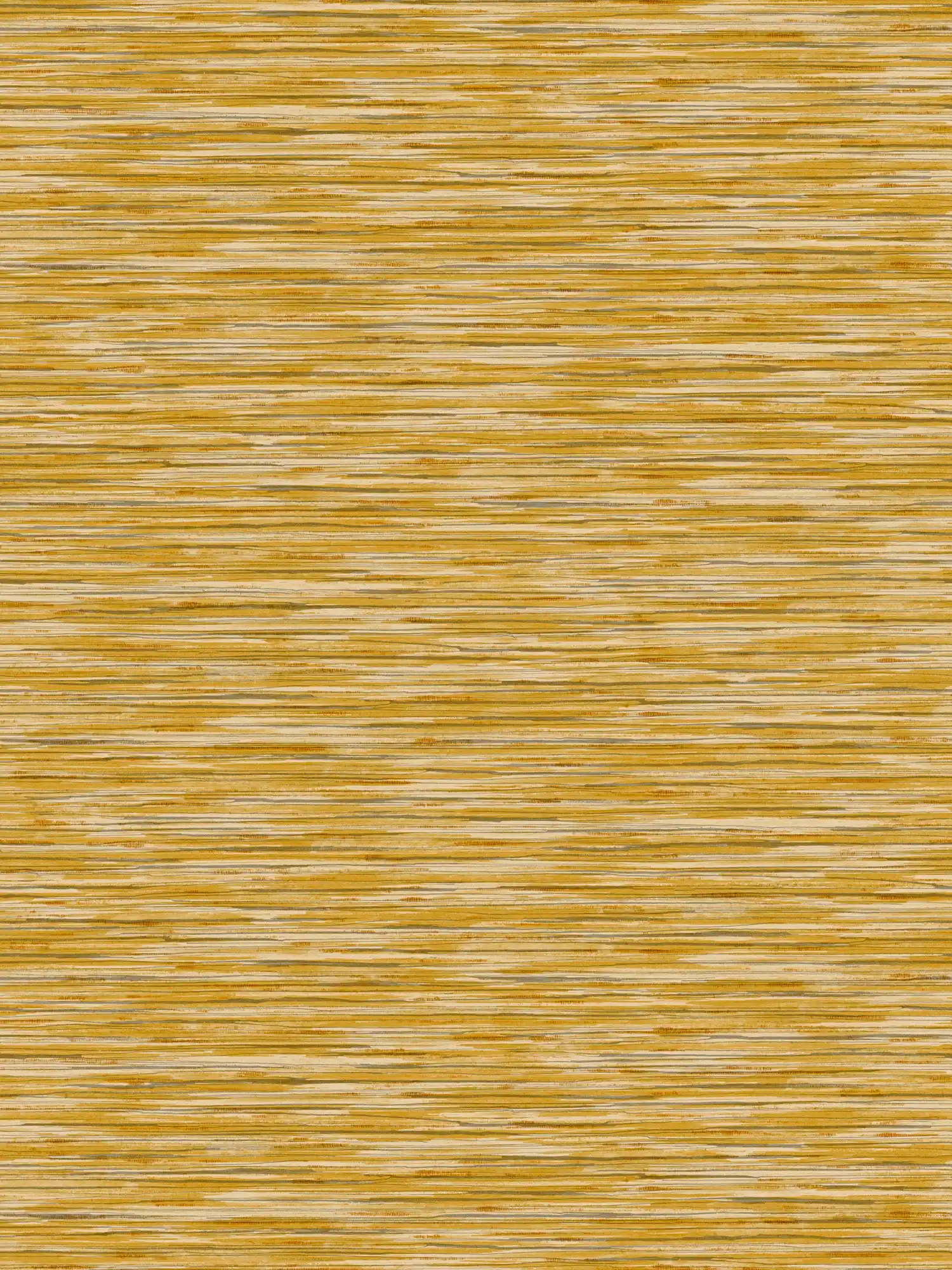 Mottled pattern wallpaper with natural colour hatching - yellow
