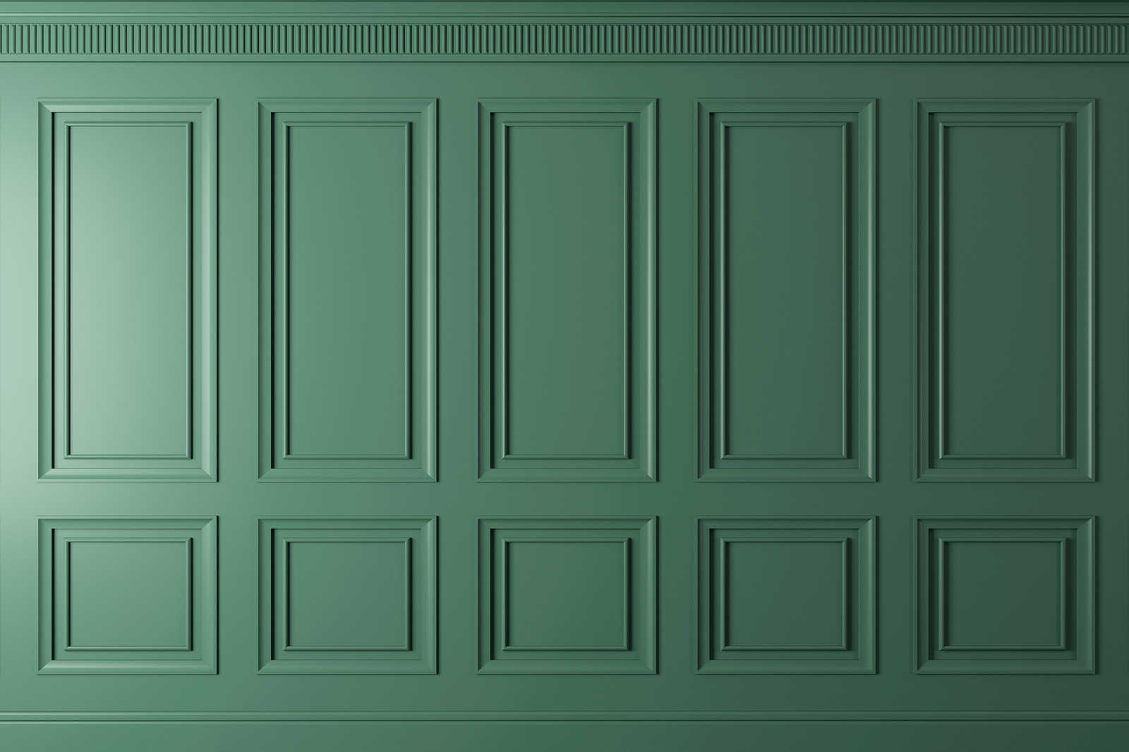             Kensington 1 - Pintura en lienzo 3D revestimiento madera abeto verde - 1,20 m x 0,80 m
        