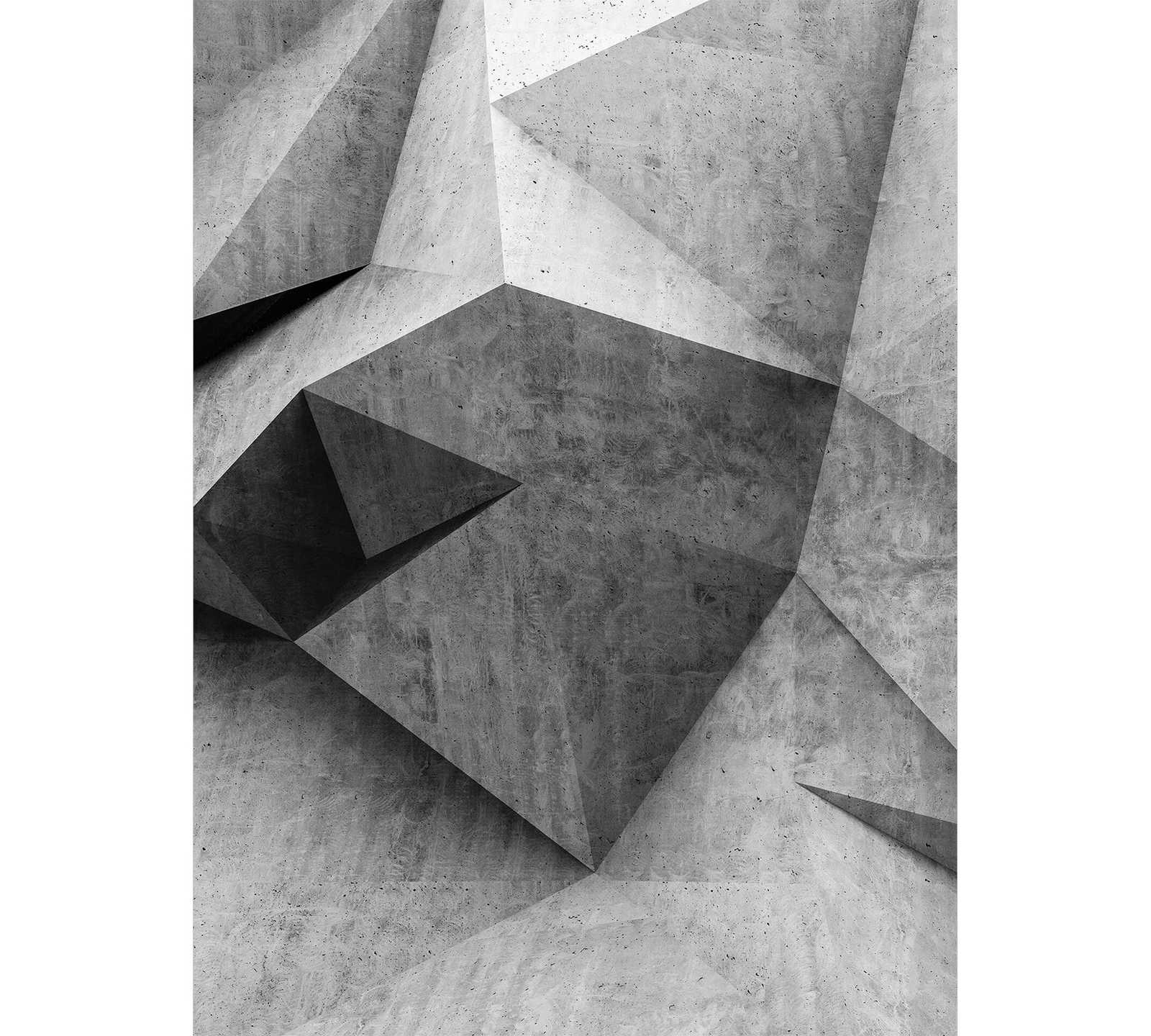 Photo wallpaper narrow 3D concrete pattern
