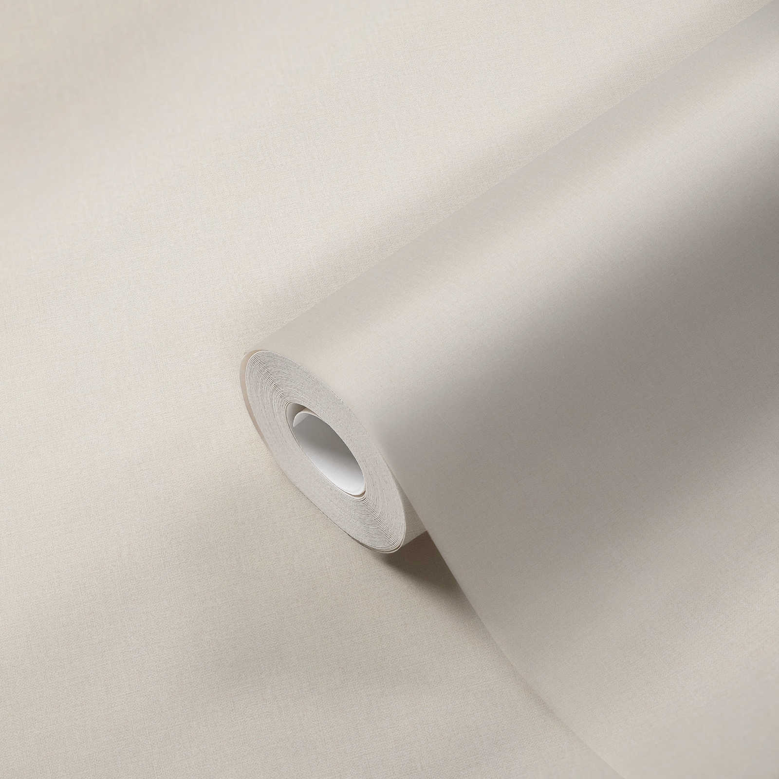             Carta da parati in tessuto non tessuto a tinta unita con lucentezza leggera - crema, grigio
        